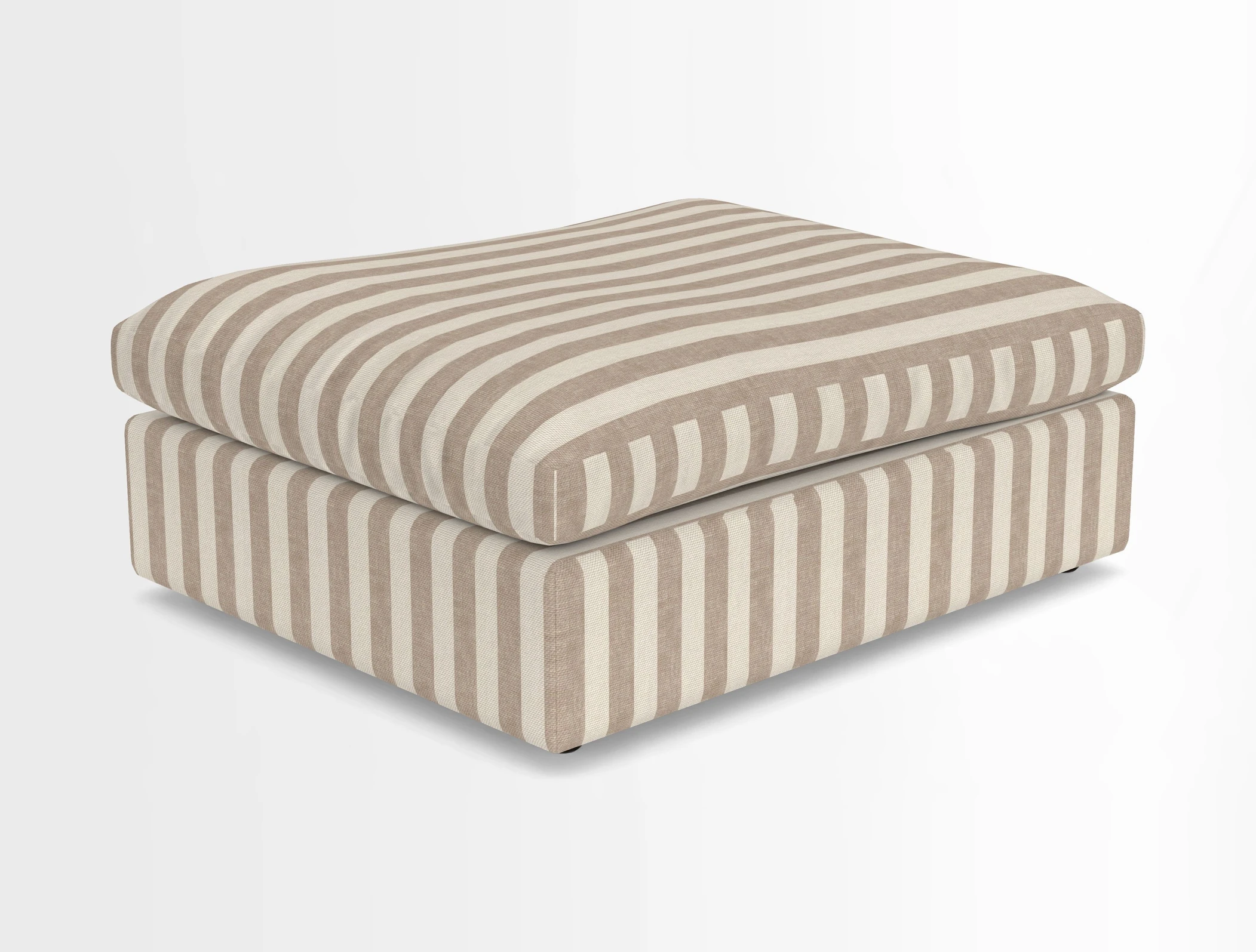 Big Softie Footstool in Two Tone Plain Biscuit