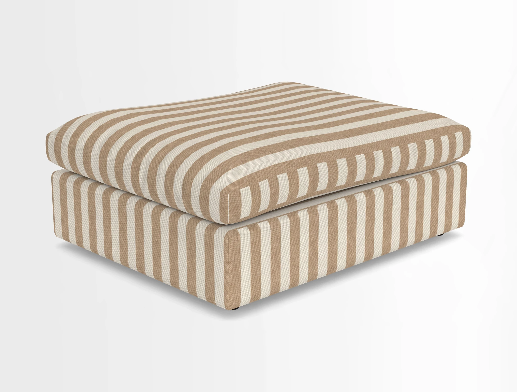 Big Softie Footstool in Two Tone Plain Biscuit