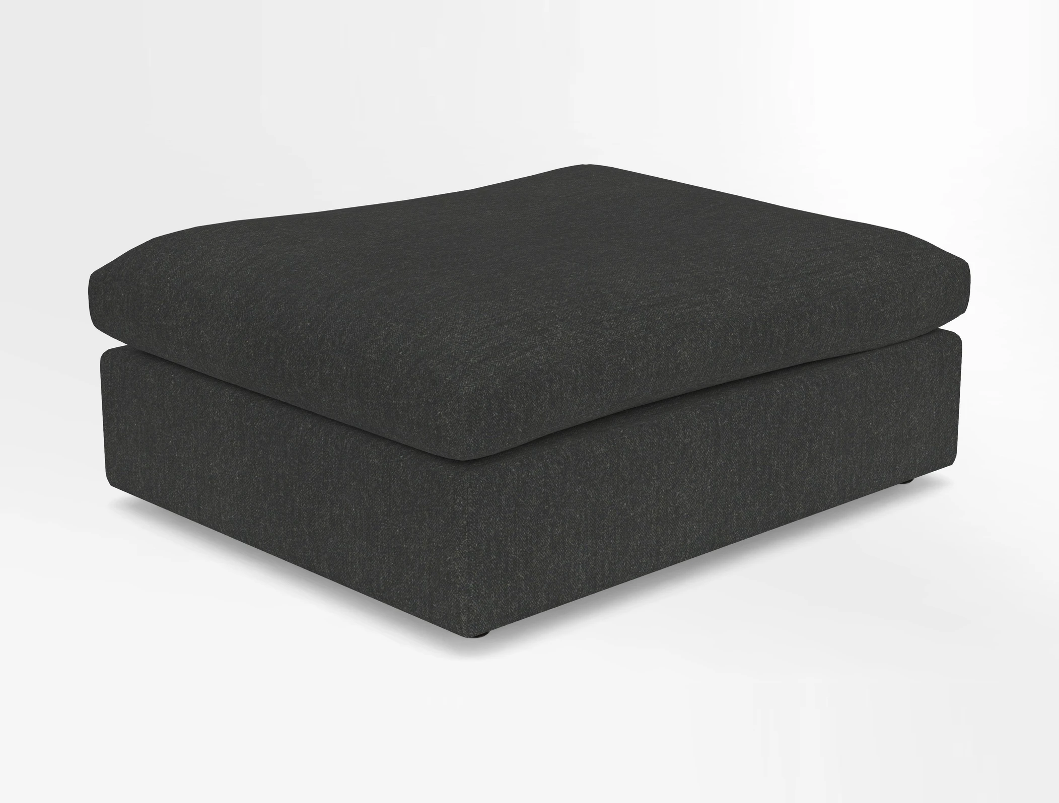 Big Softie Footstool in Two Tone Plain Biscuit