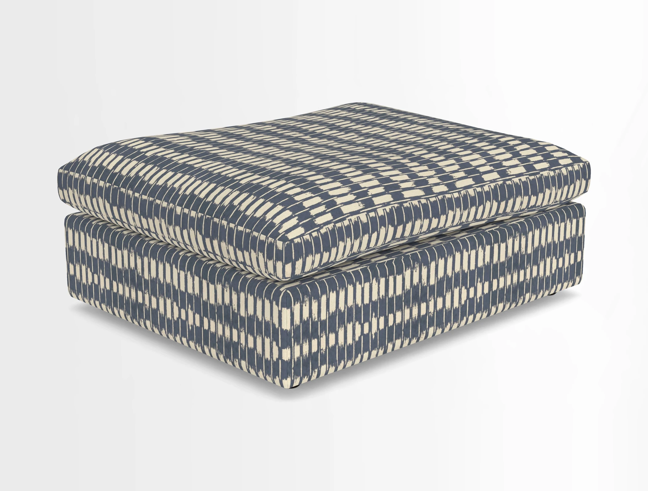 Big Softie Footstool in Two Tone Plain Biscuit