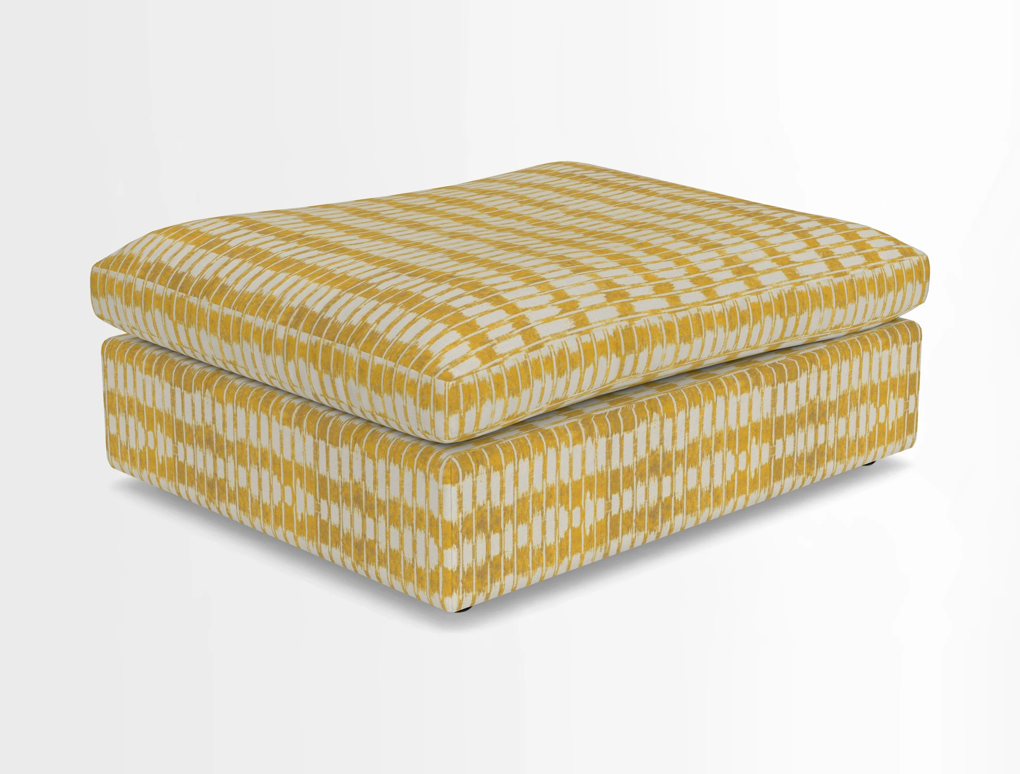 Big Softie Footstool in Two Tone Plain Biscuit