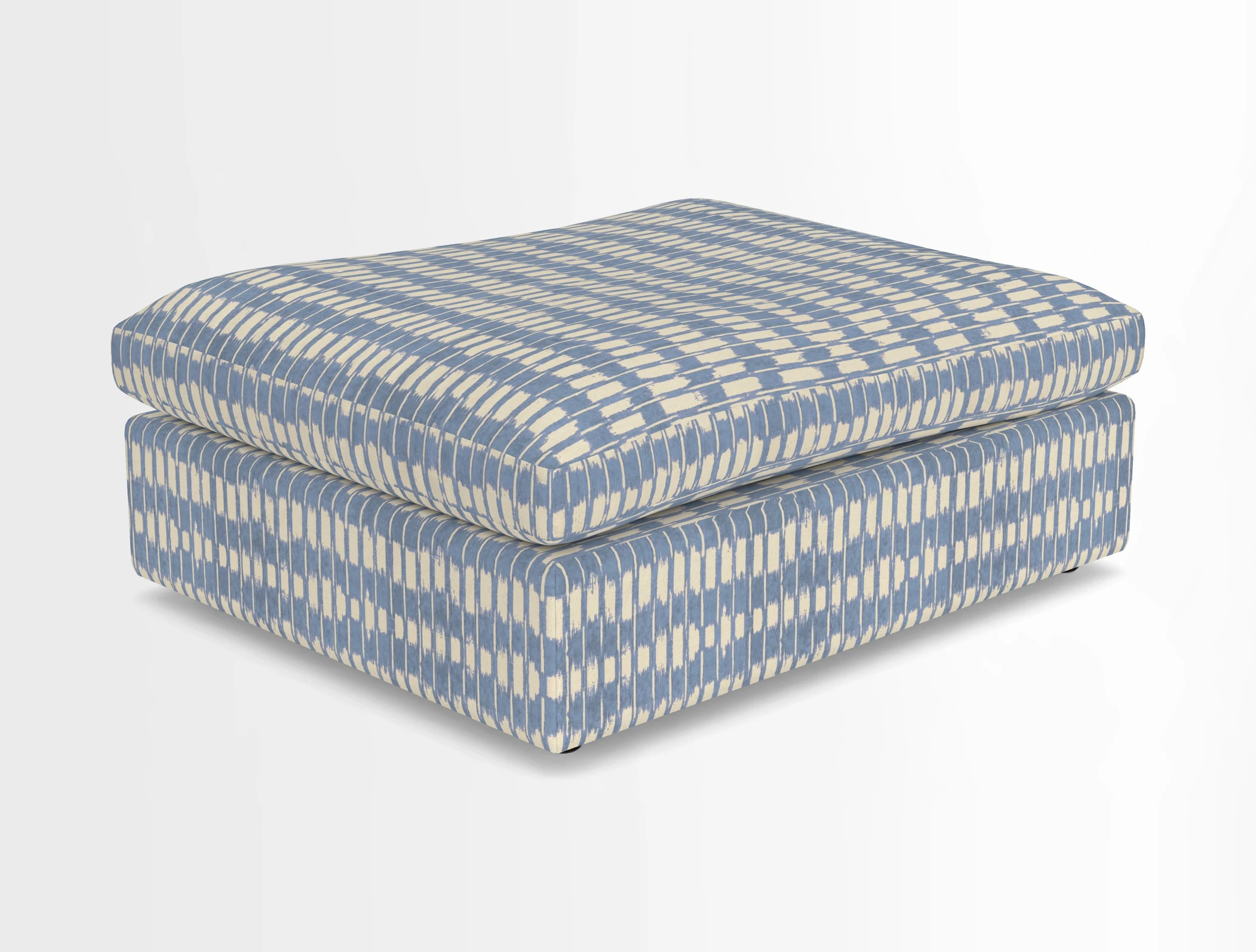 Big Softie Footstool in Two Tone Plain Biscuit