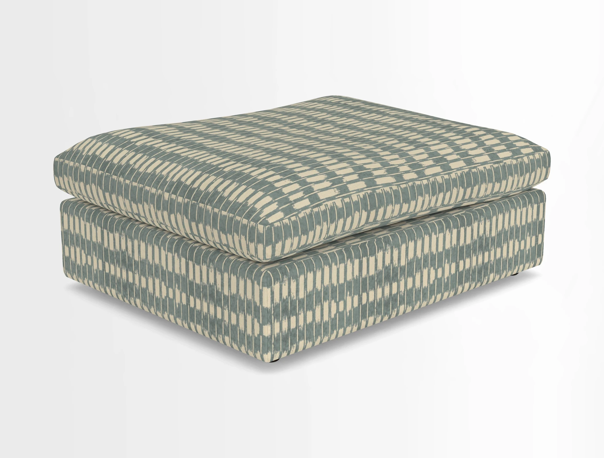 Big Softie Footstool in Two Tone Plain Biscuit