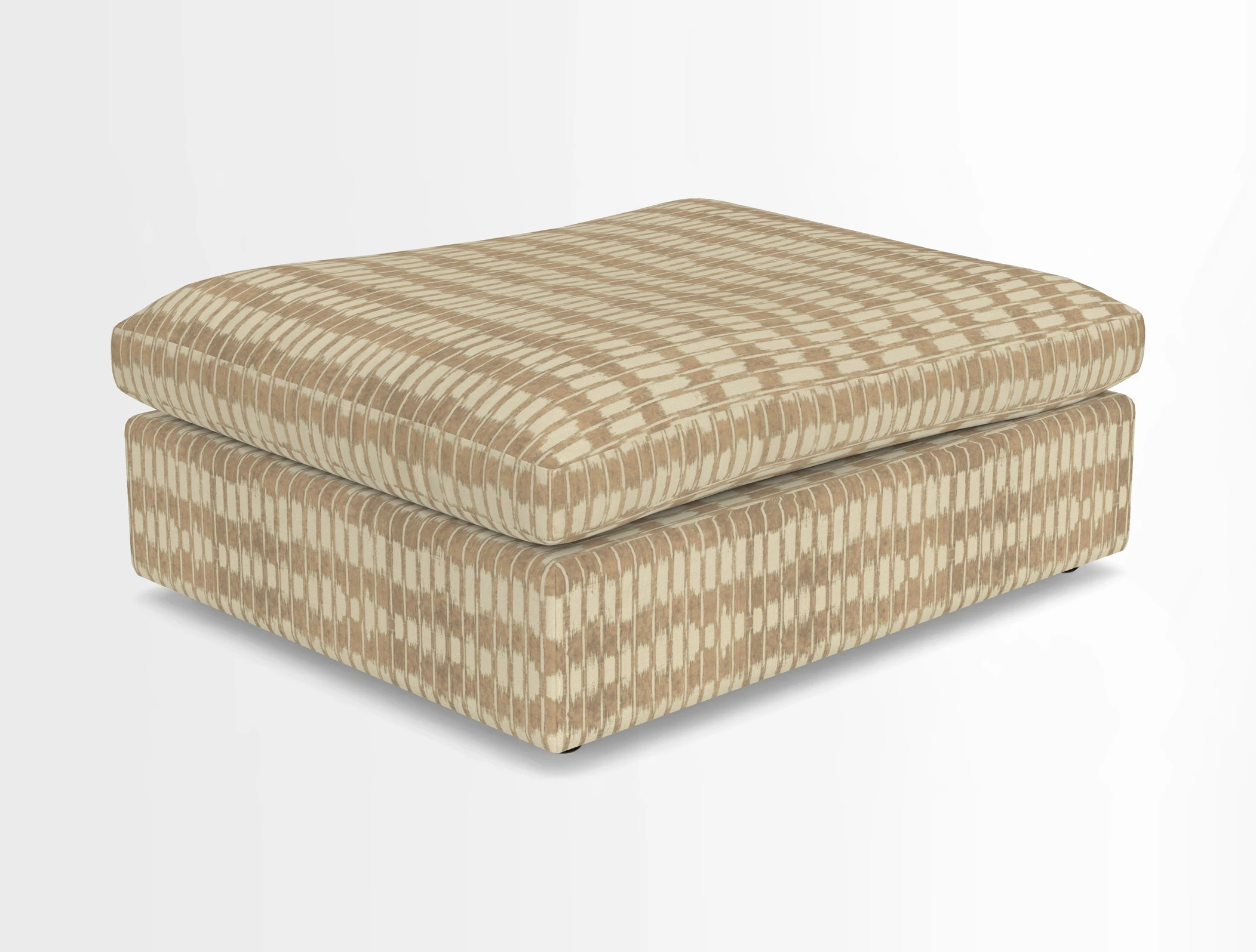 Big Softie Footstool in Two Tone Plain Biscuit