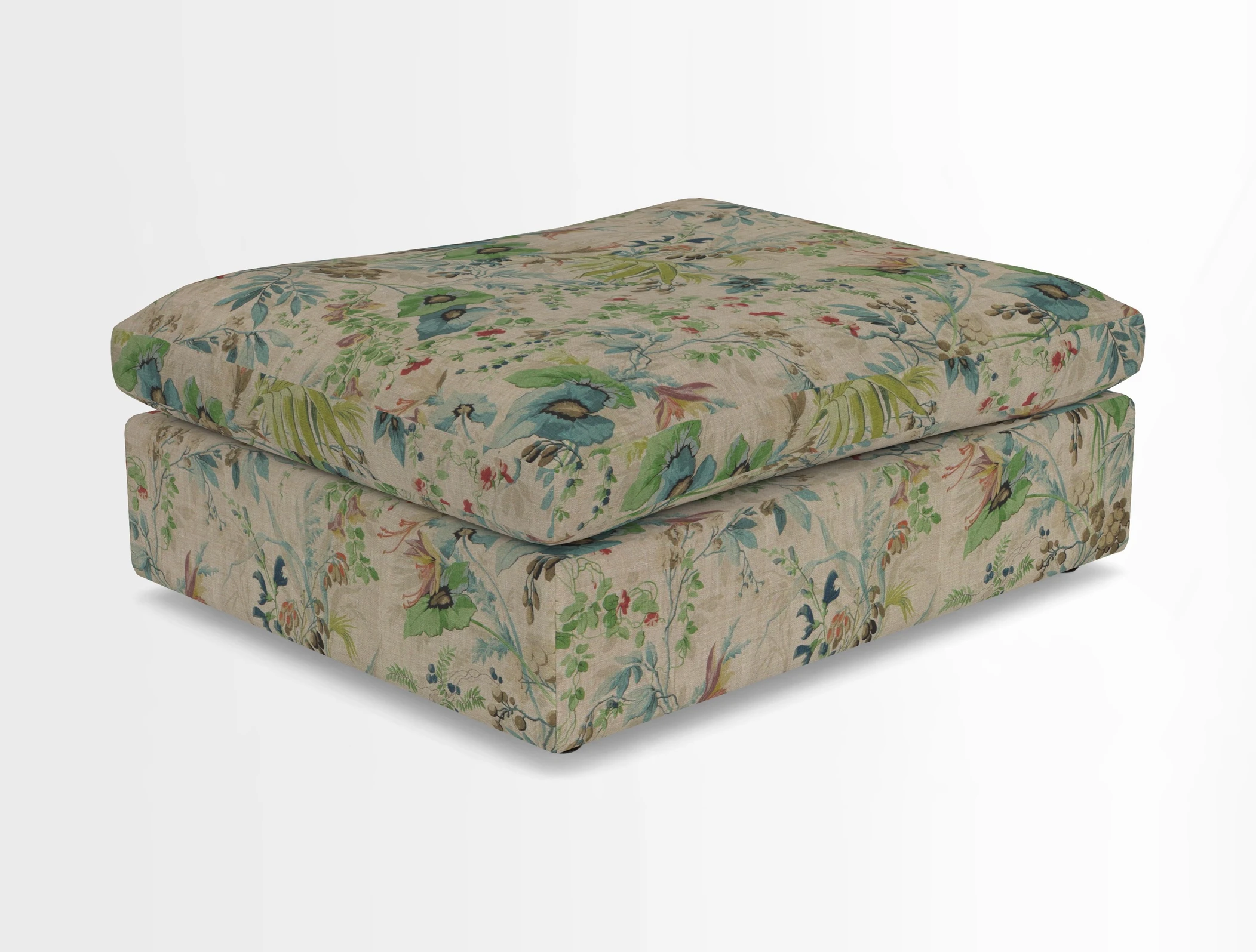 Big Softie Footstool in Two Tone Plain Biscuit