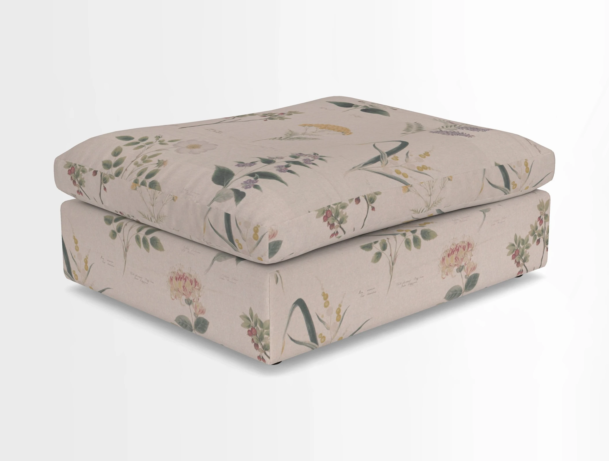 Big Softie Footstool in Two Tone Plain Biscuit