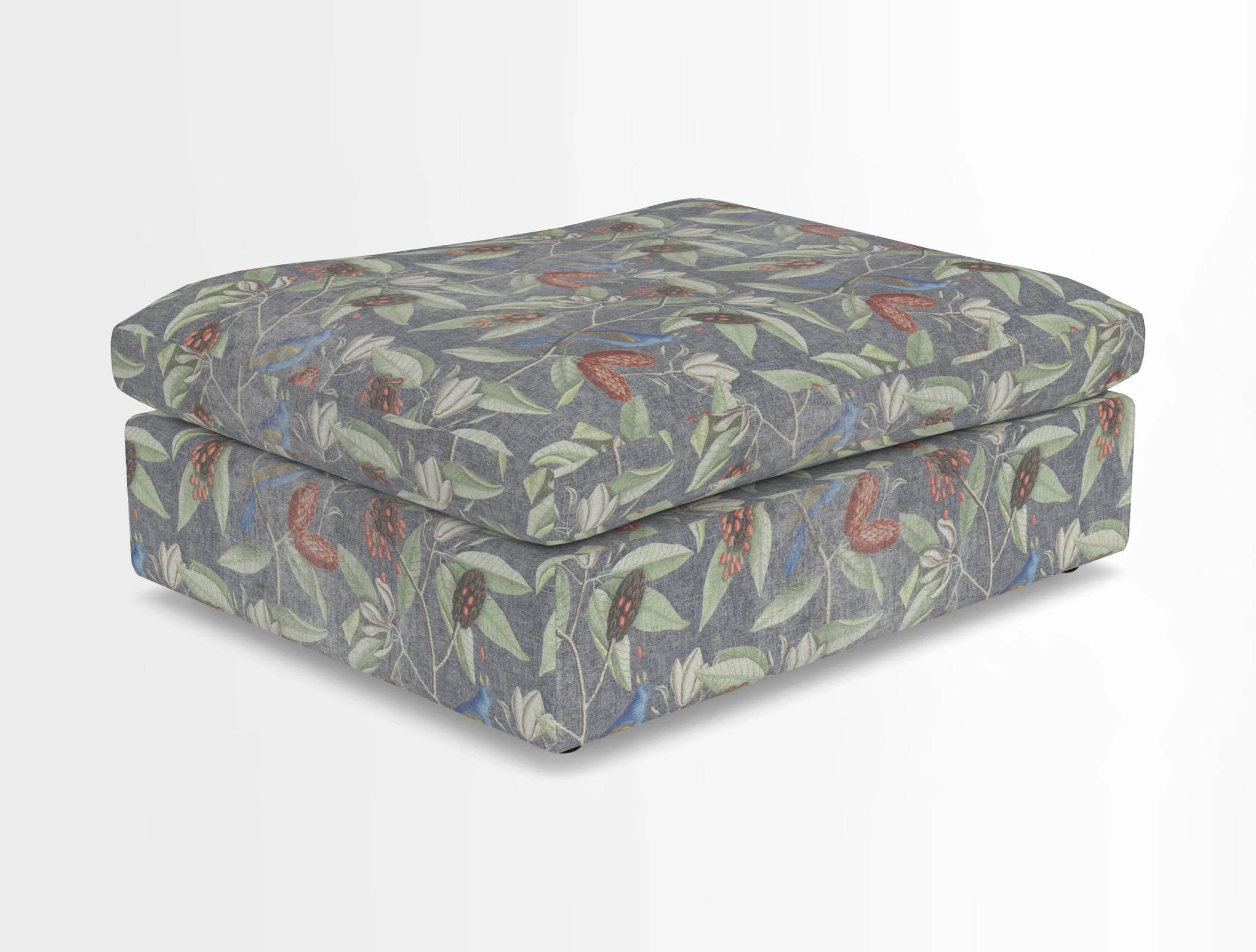 Big Softie Footstool in Two Tone Plain Biscuit