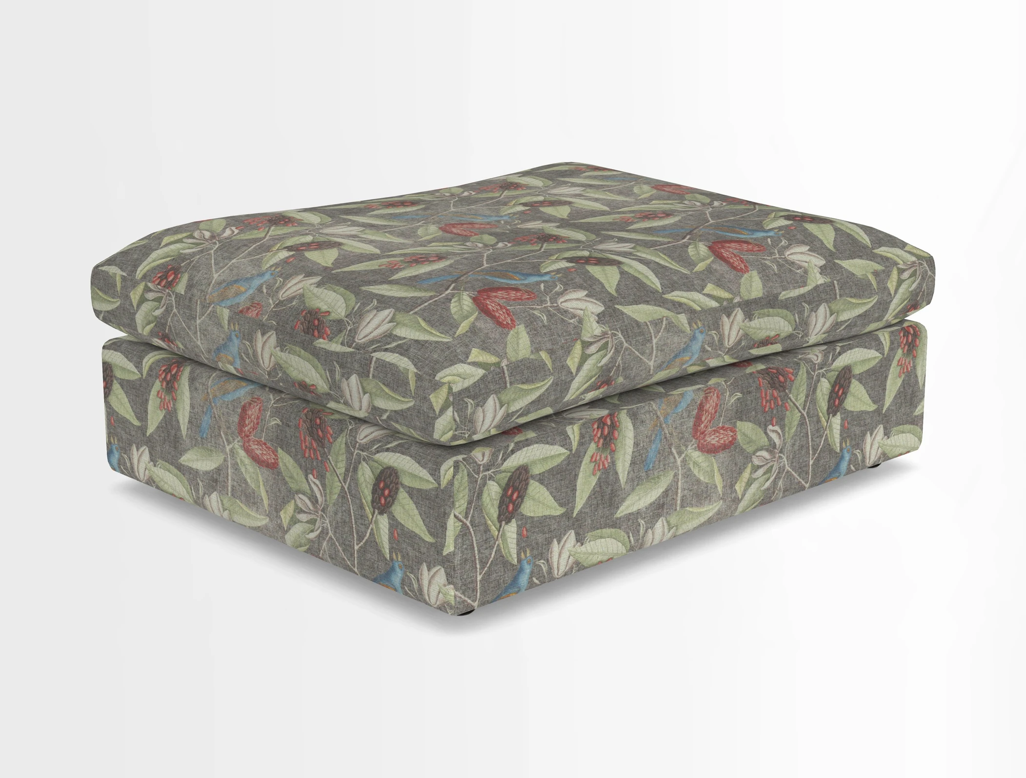 Big Softie Footstool in Two Tone Plain Biscuit