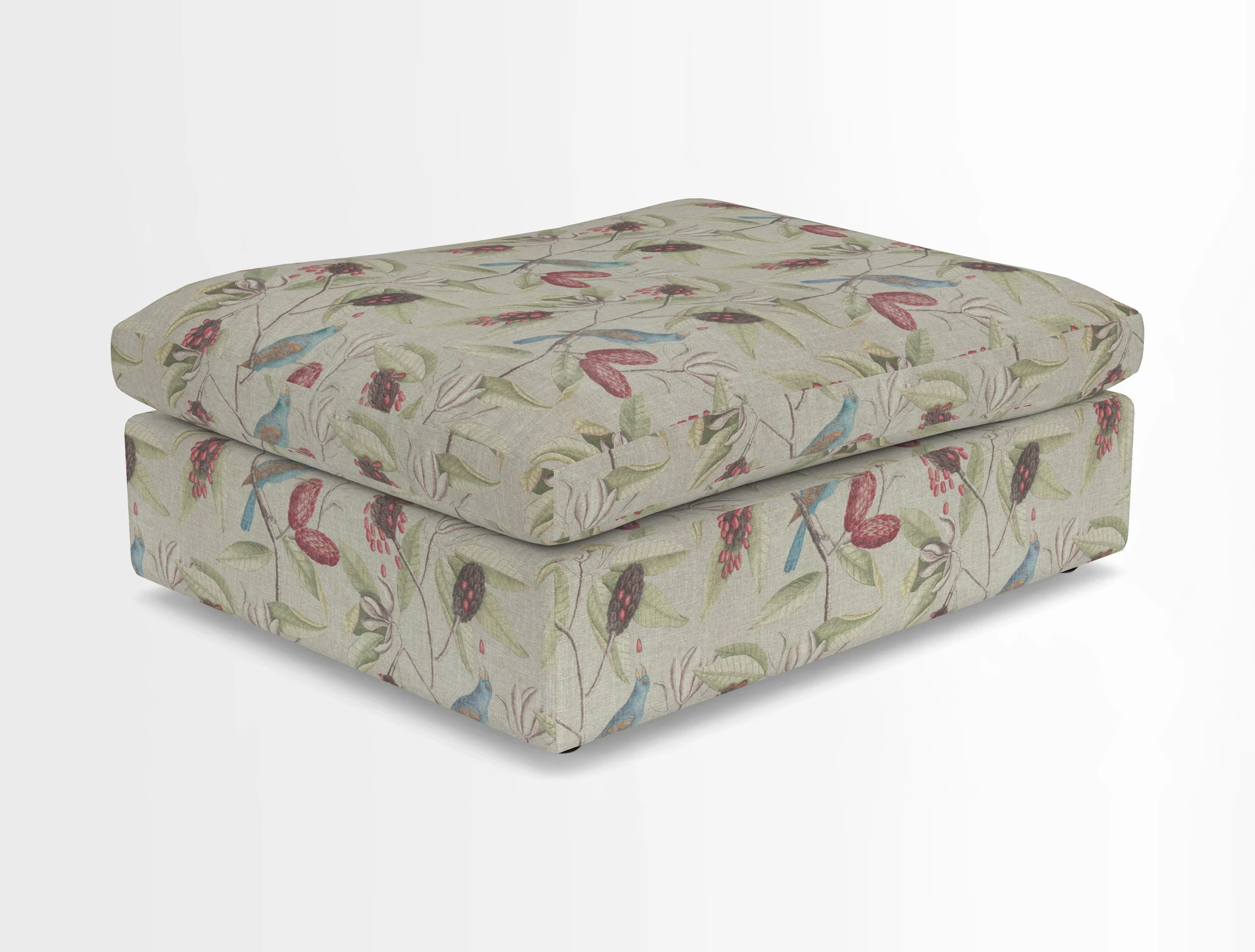 Big Softie Footstool in Two Tone Plain Biscuit