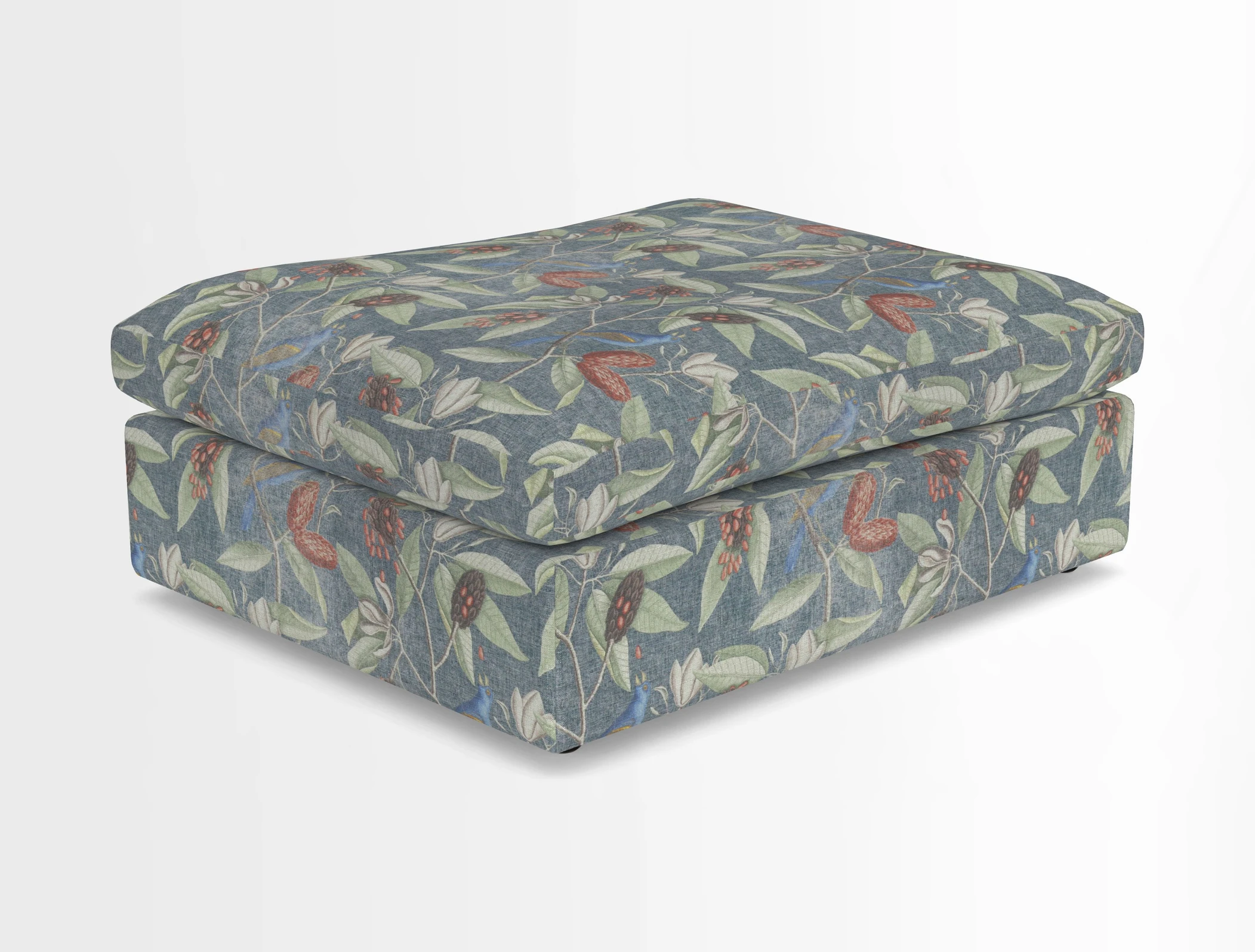 Big Softie Footstool in Two Tone Plain Biscuit