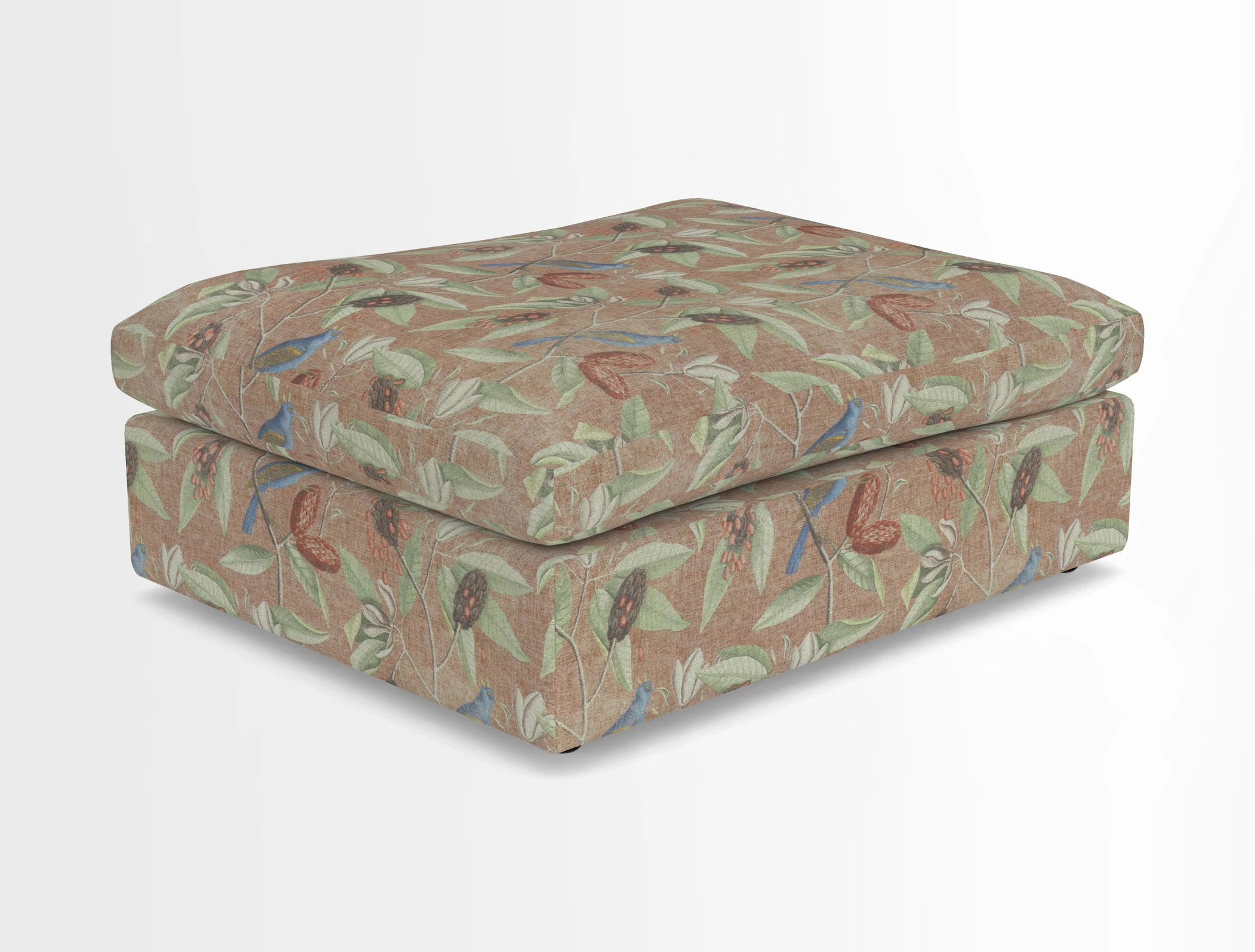 Big Softie Footstool in Two Tone Plain Biscuit