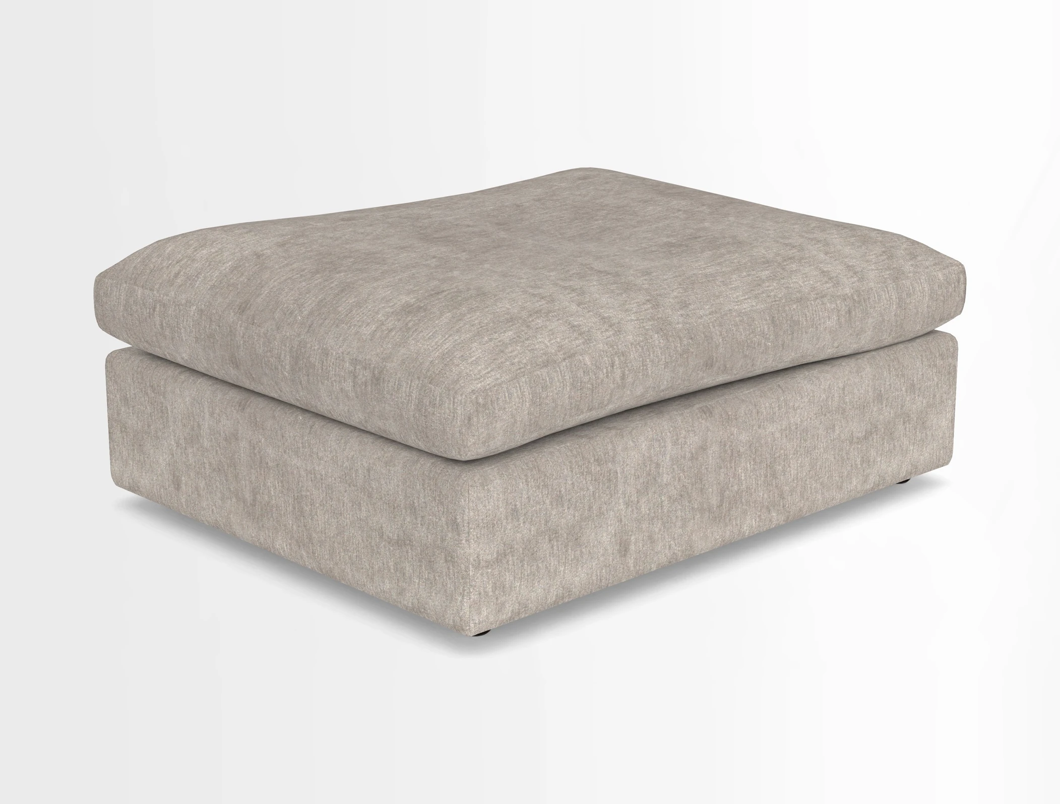 Big Softie Footstool in Two Tone Plain Biscuit