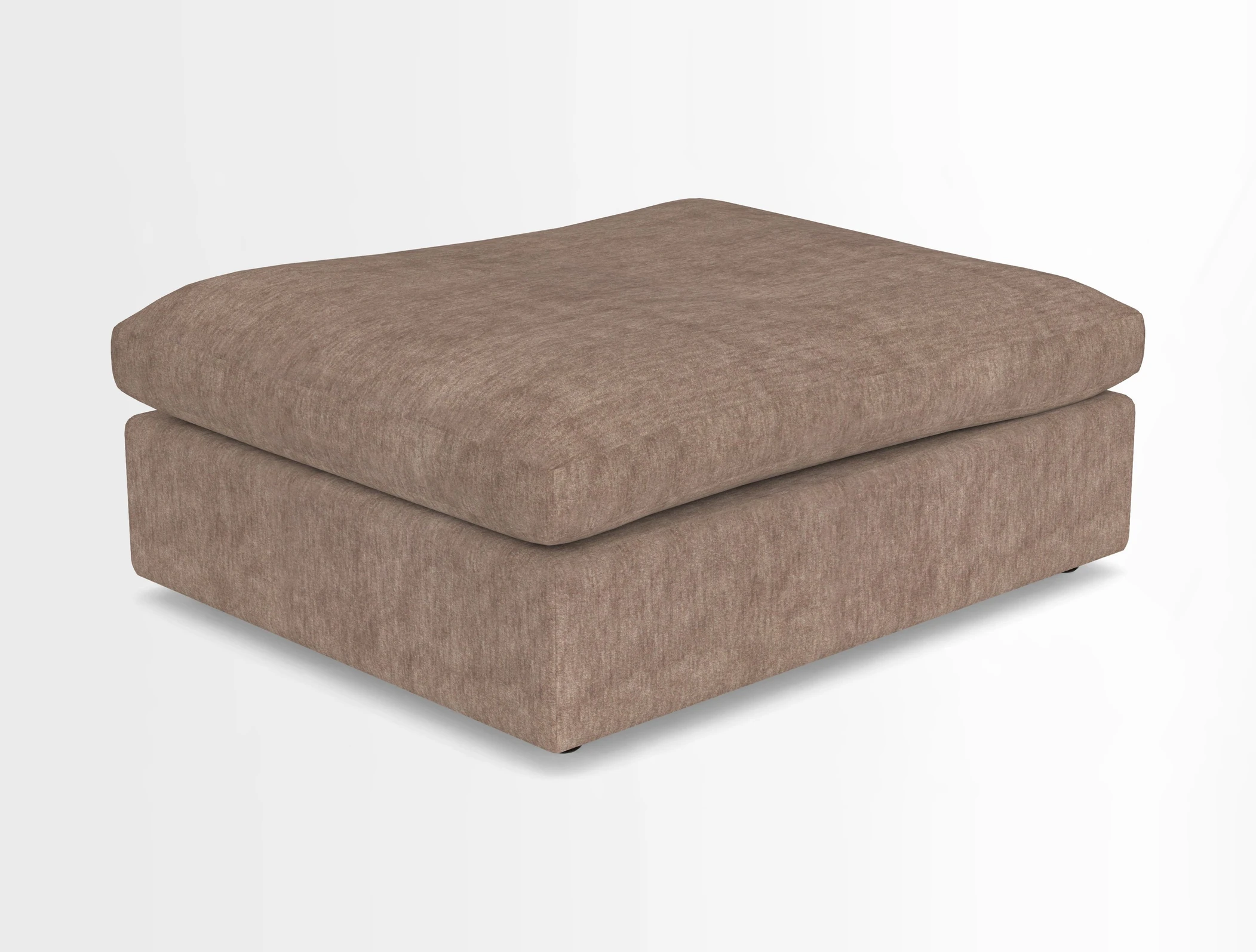 Big Softie Footstool in Two Tone Plain Biscuit