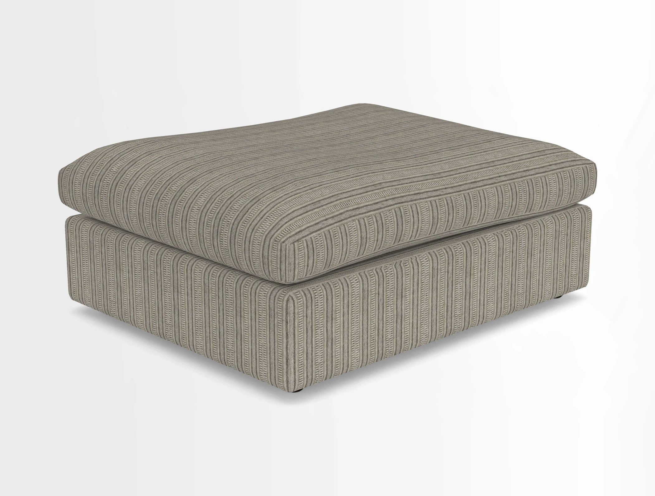 Big Softie Footstool in Two Tone Plain Biscuit