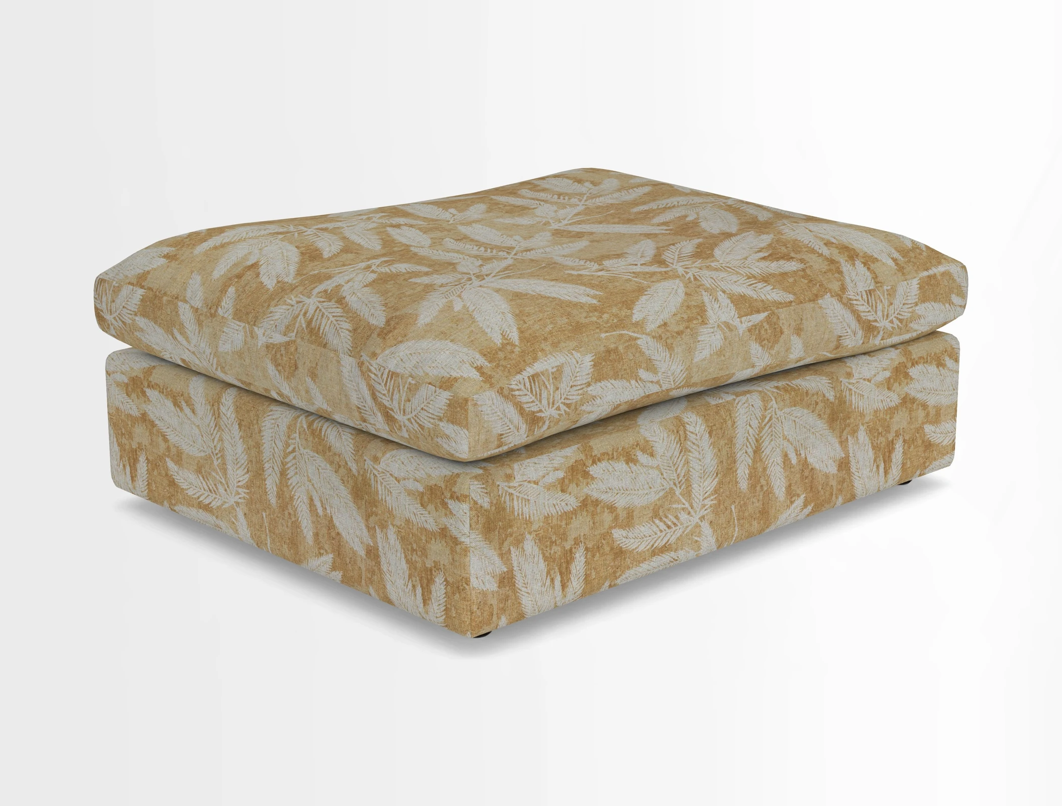 Big Softie Footstool in Two Tone Plain Biscuit