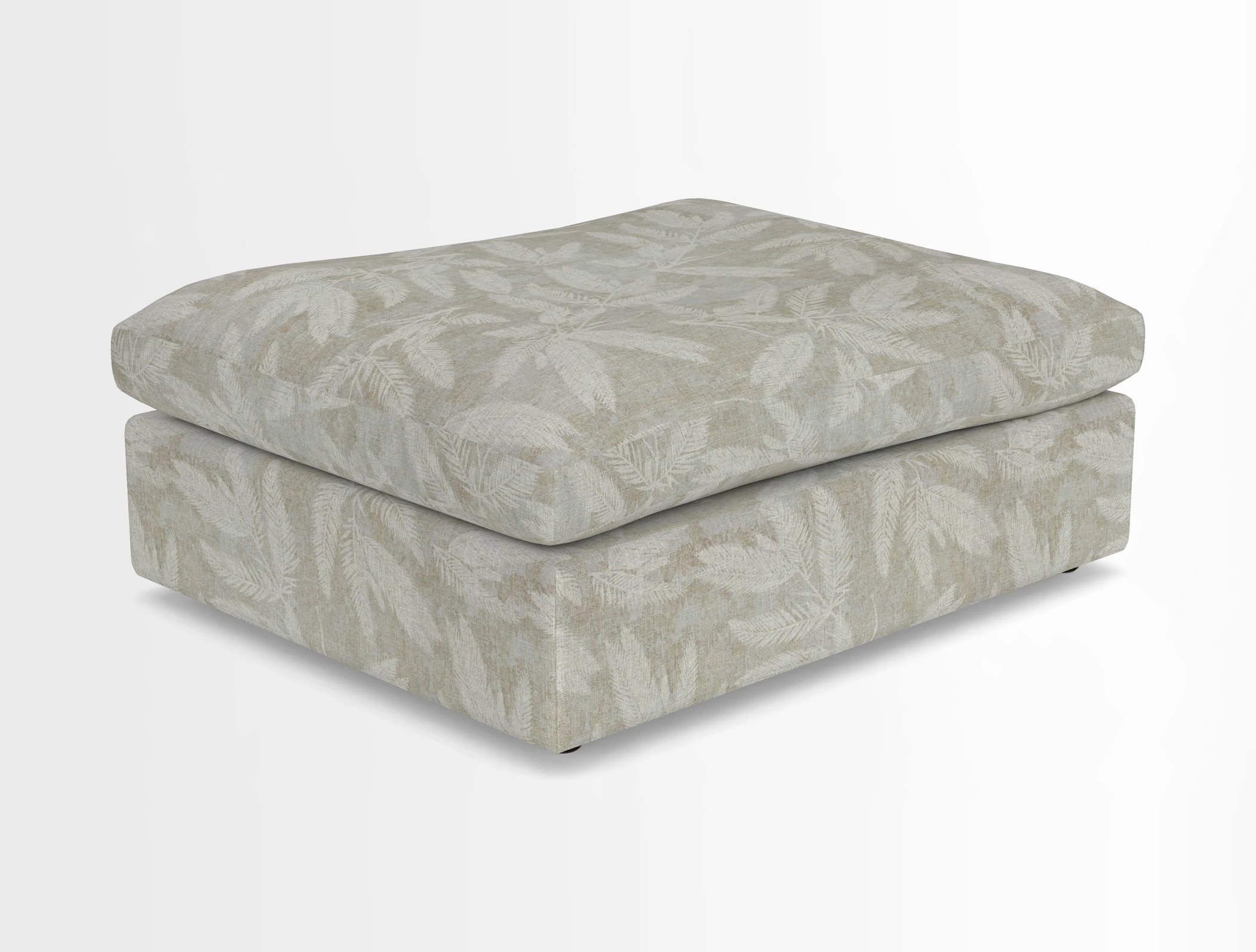 Big Softie Footstool in Two Tone Plain Biscuit