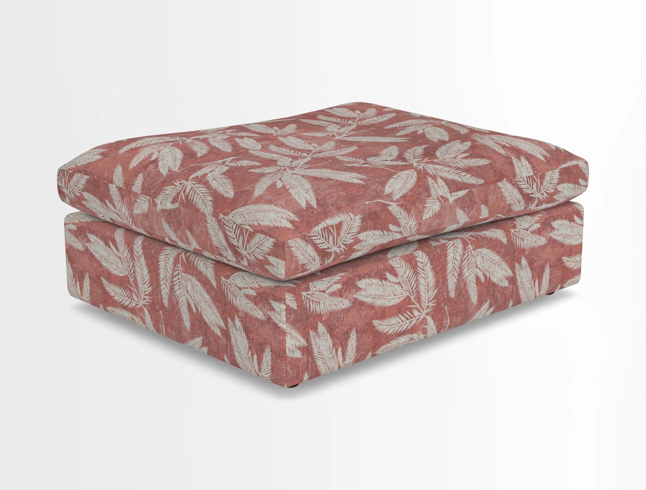 Big Softie Footstool in Two Tone Plain Biscuit