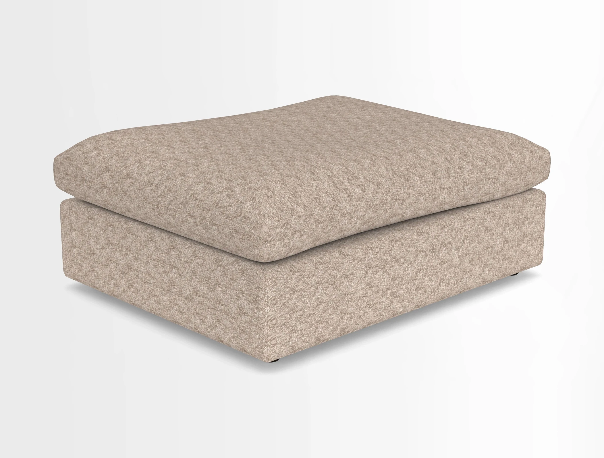 Big Softie Footstool in Two Tone Plain Biscuit