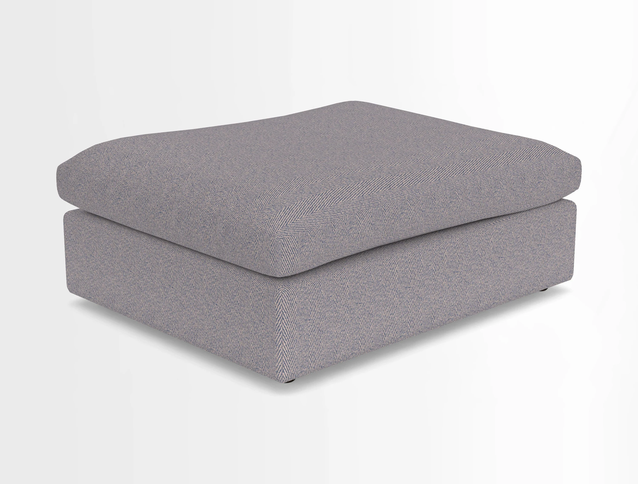 Big Softie Footstool in Two Tone Plain Biscuit
