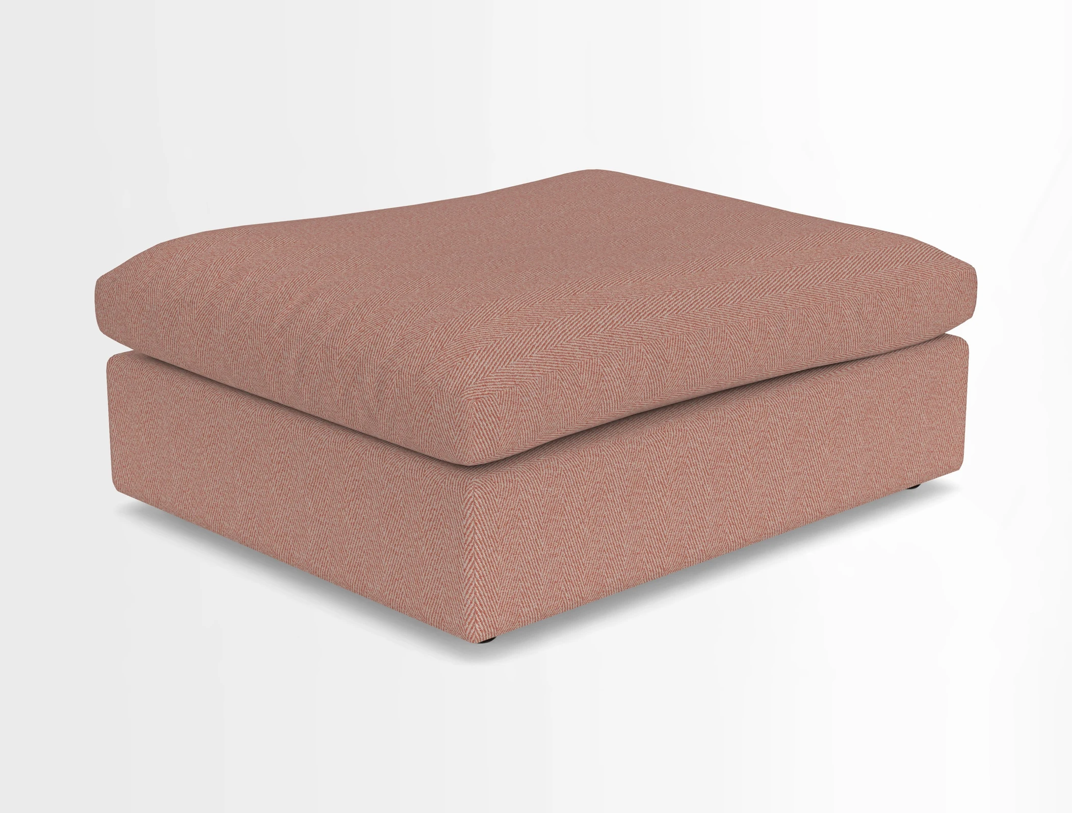 Big Softie Footstool in Two Tone Plain Biscuit