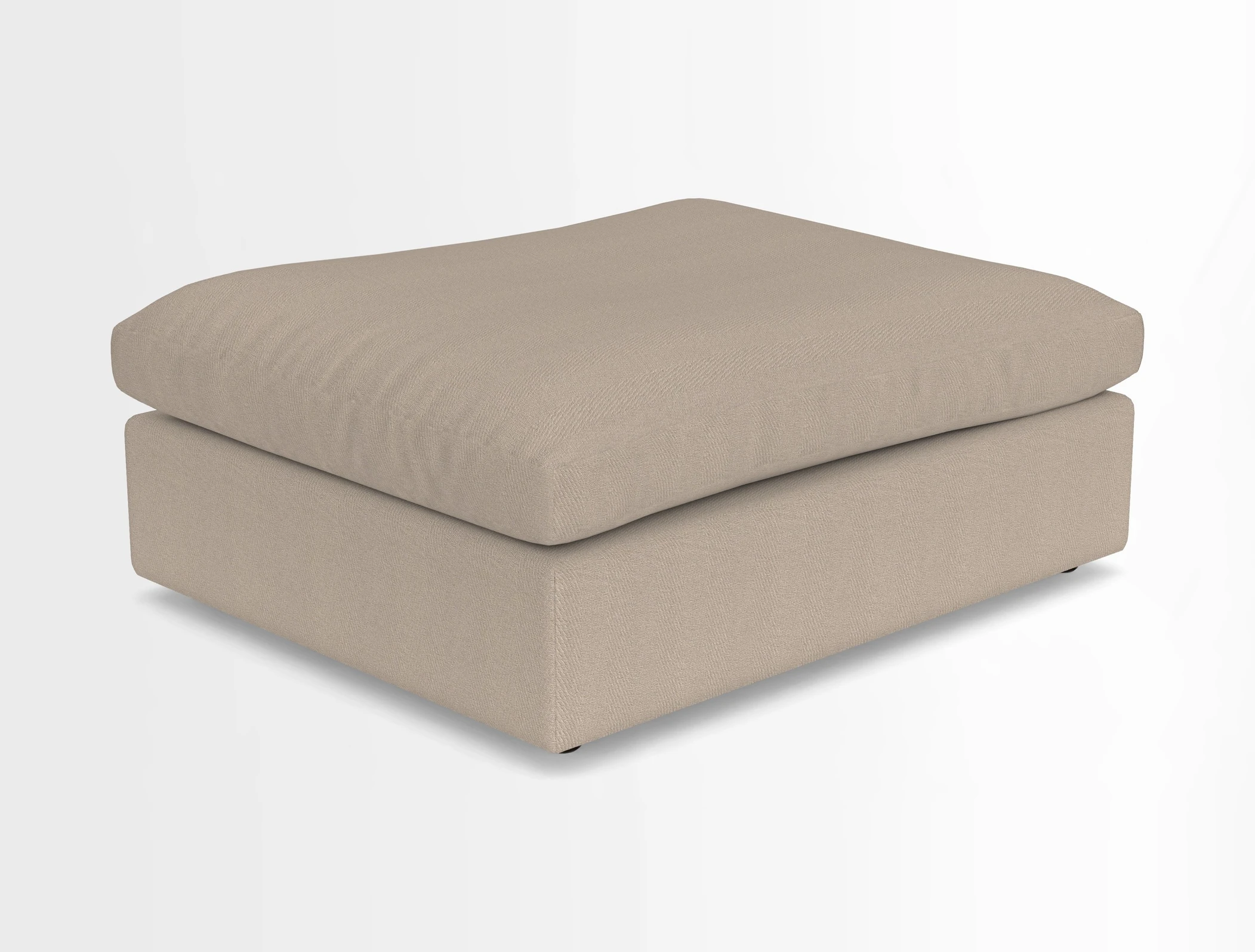 Big Softie Footstool in Two Tone Plain Biscuit