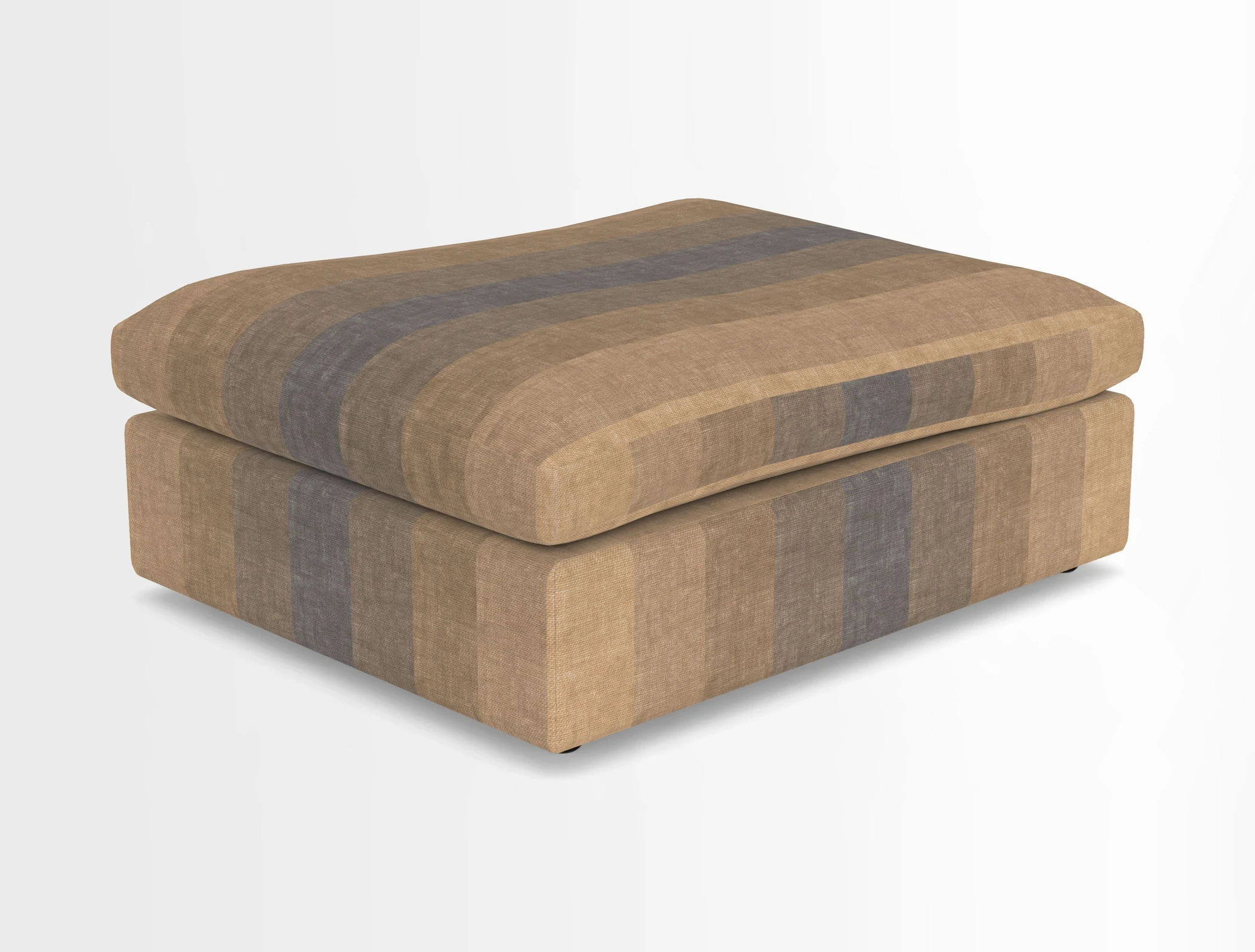 Big Softie Footstool in Two Tone Plain Biscuit