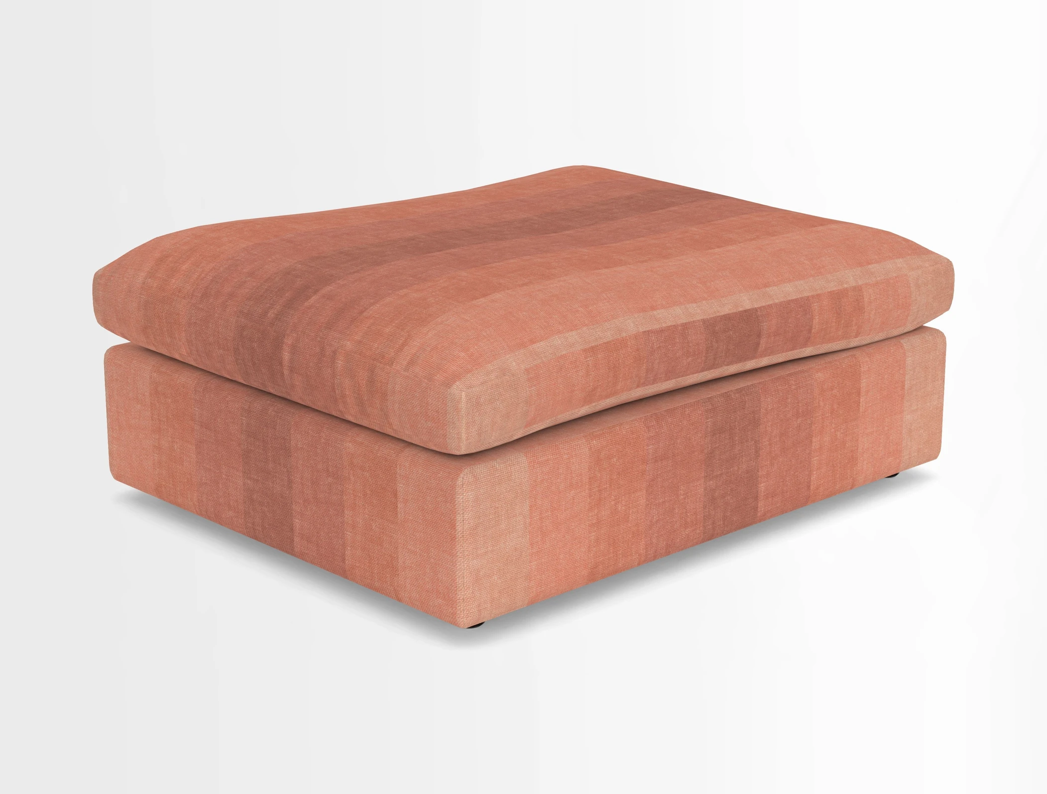 Big Softie Footstool in Two Tone Plain Biscuit