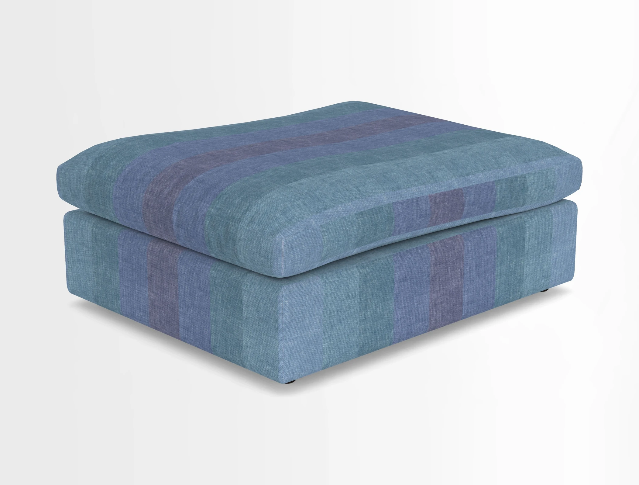 Big Softie Footstool in Two Tone Plain Biscuit