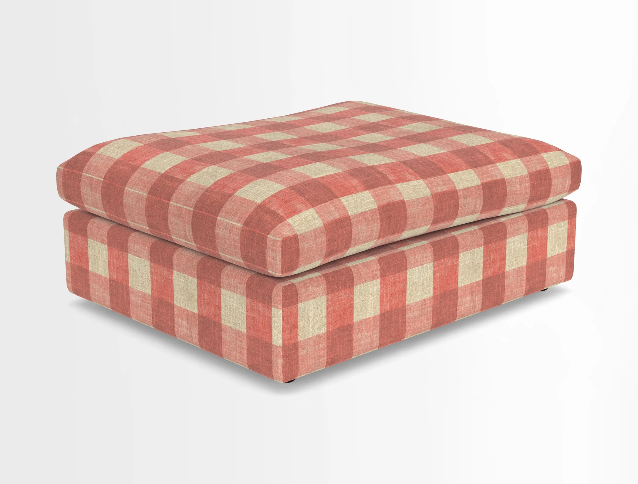 Big Softie Footstool in Two Tone Plain Biscuit