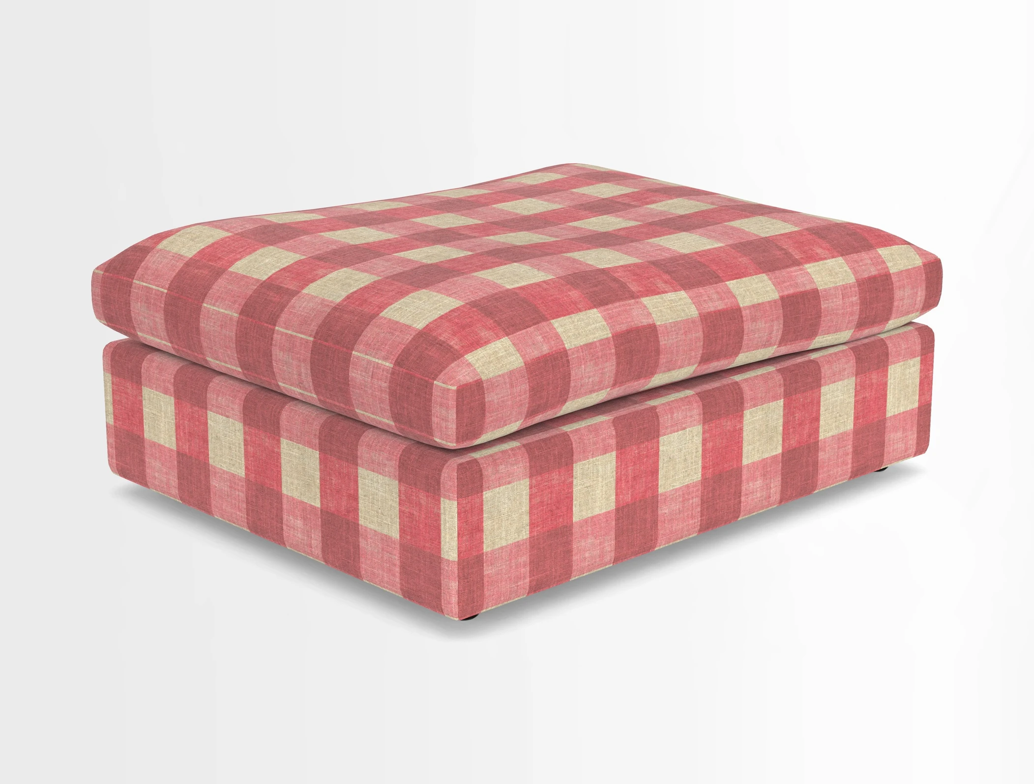Big Softie Footstool in Two Tone Plain Biscuit
