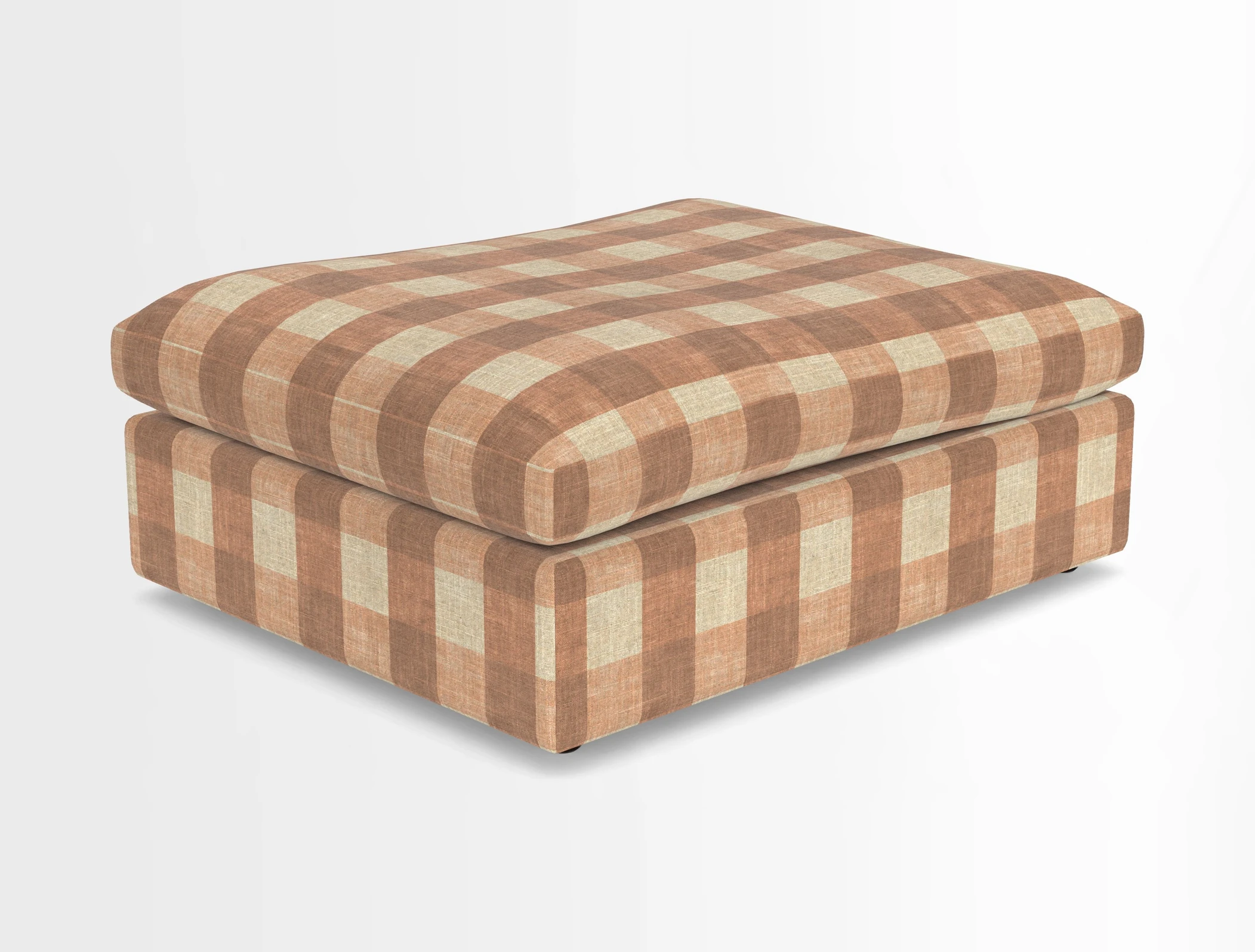 Big Softie Footstool in Two Tone Plain Biscuit