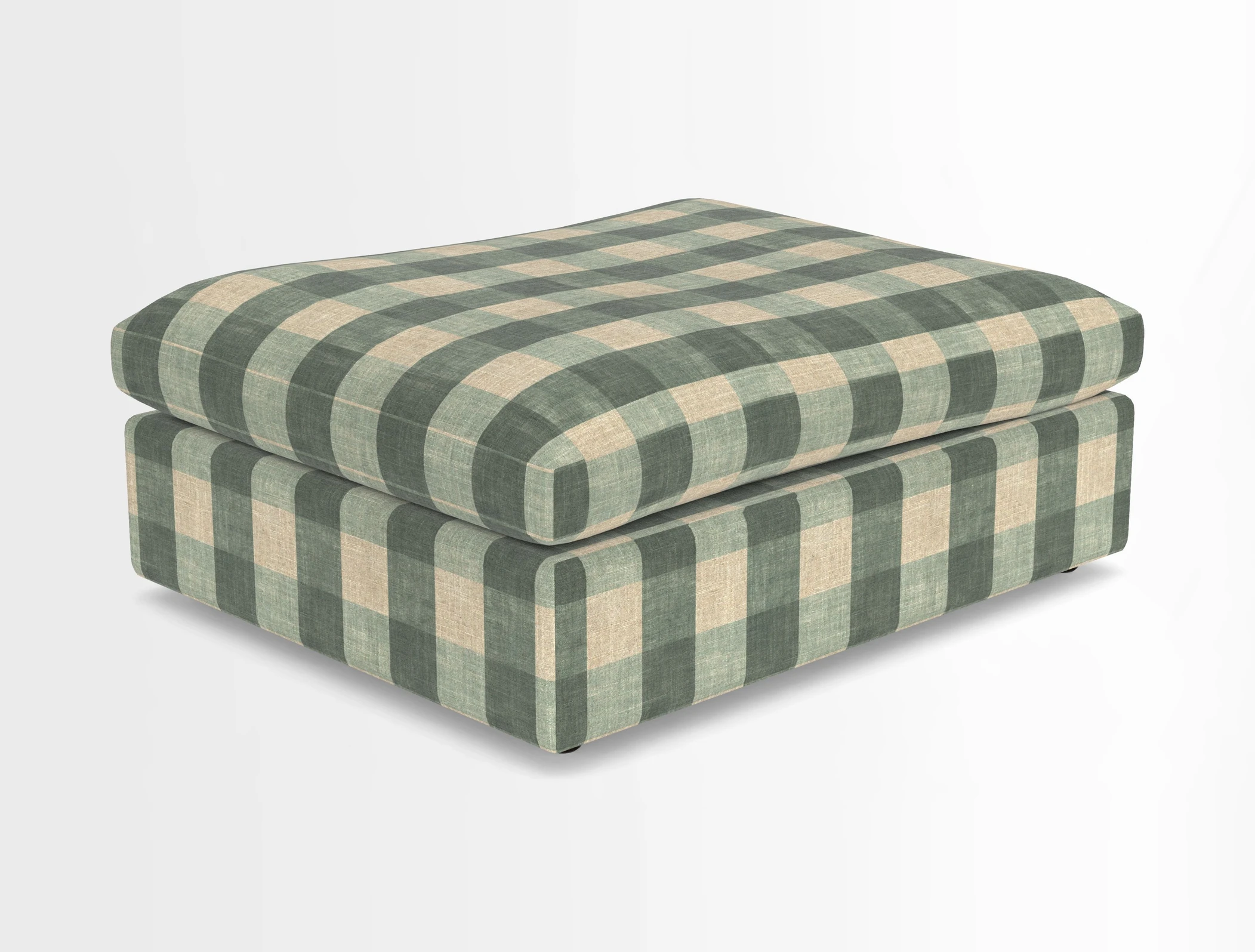 Big Softie Footstool in Two Tone Plain Biscuit
