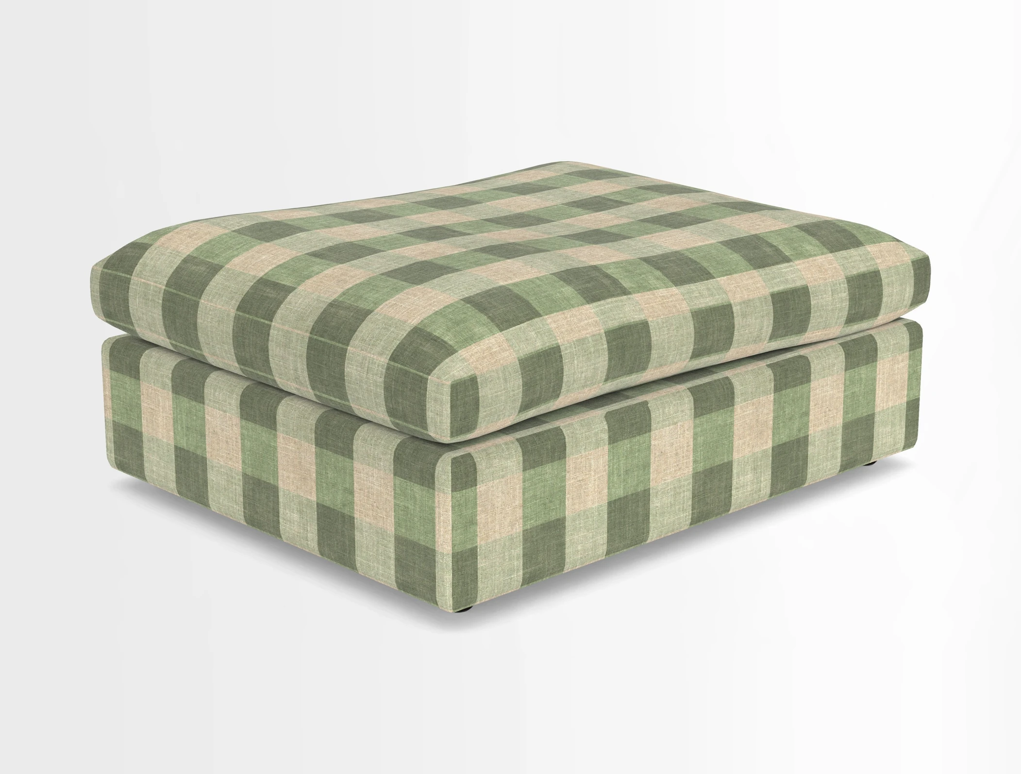 Big Softie Footstool in Two Tone Plain Biscuit