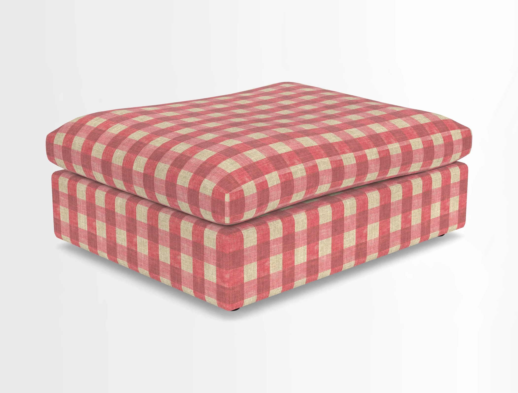 Big Softie Footstool in Two Tone Plain Biscuit