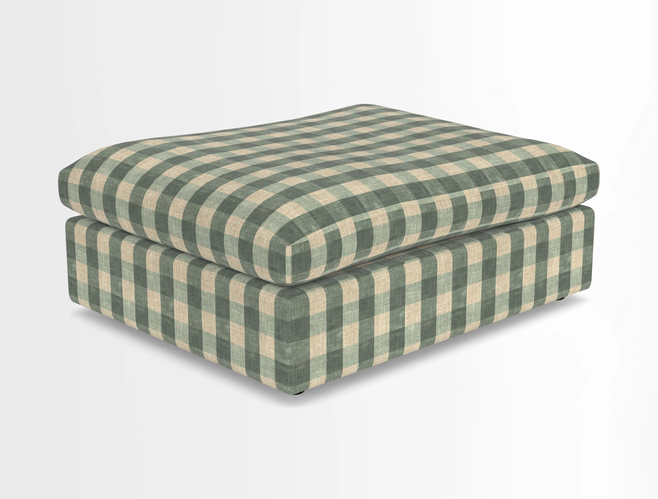 Big Softie Footstool in Two Tone Plain Biscuit