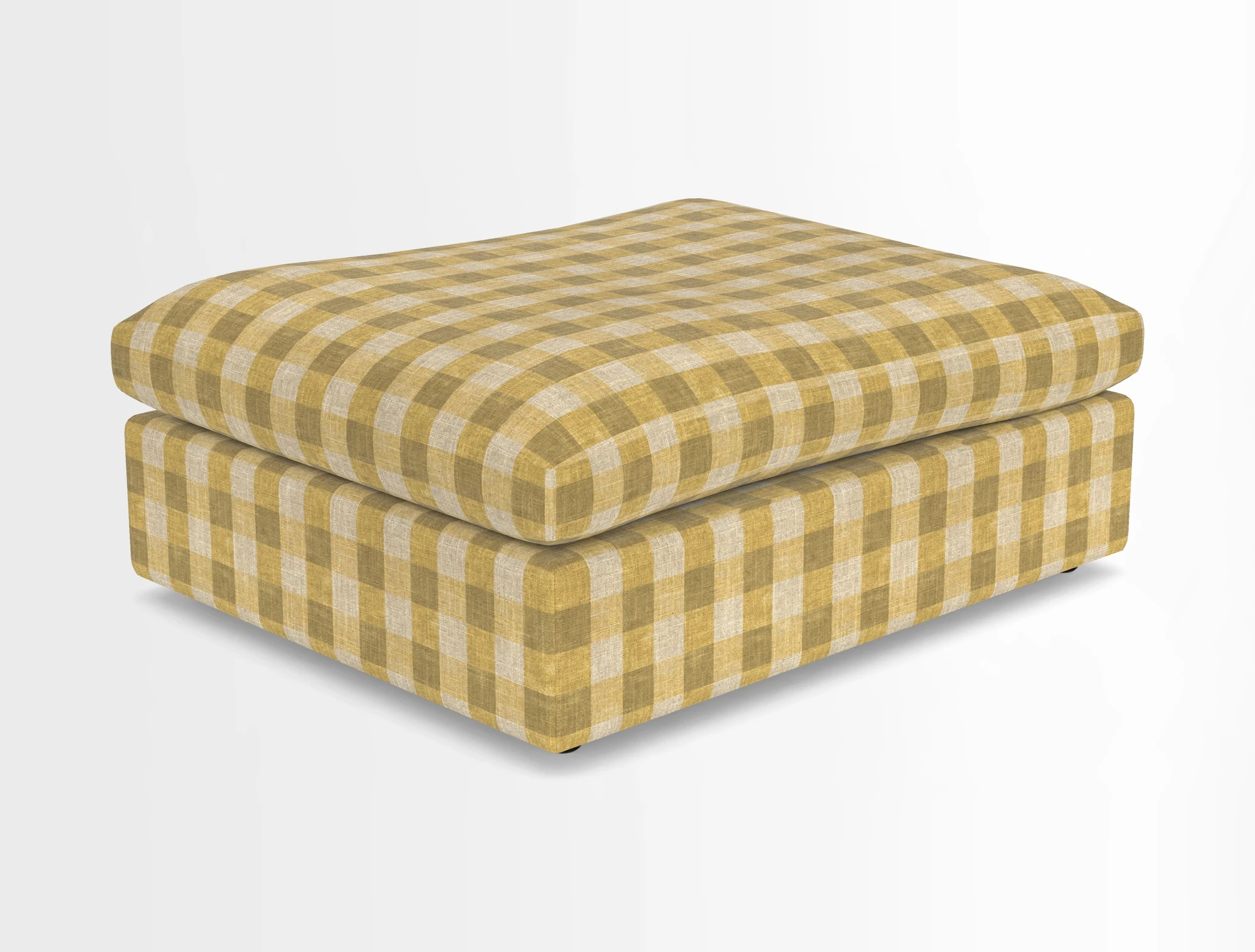 Big Softie Footstool in Two Tone Plain Biscuit