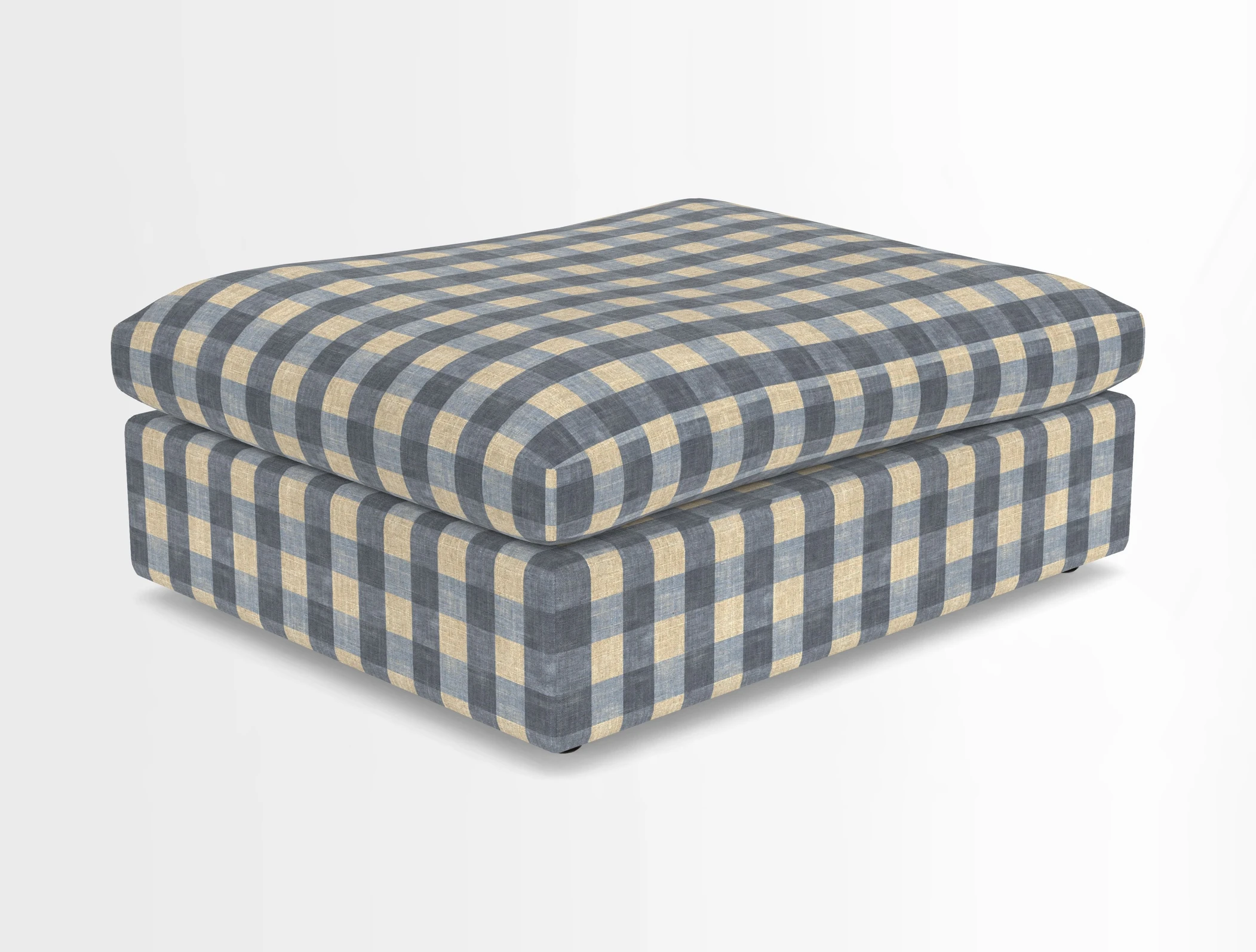 Big Softie Footstool in Two Tone Plain Biscuit