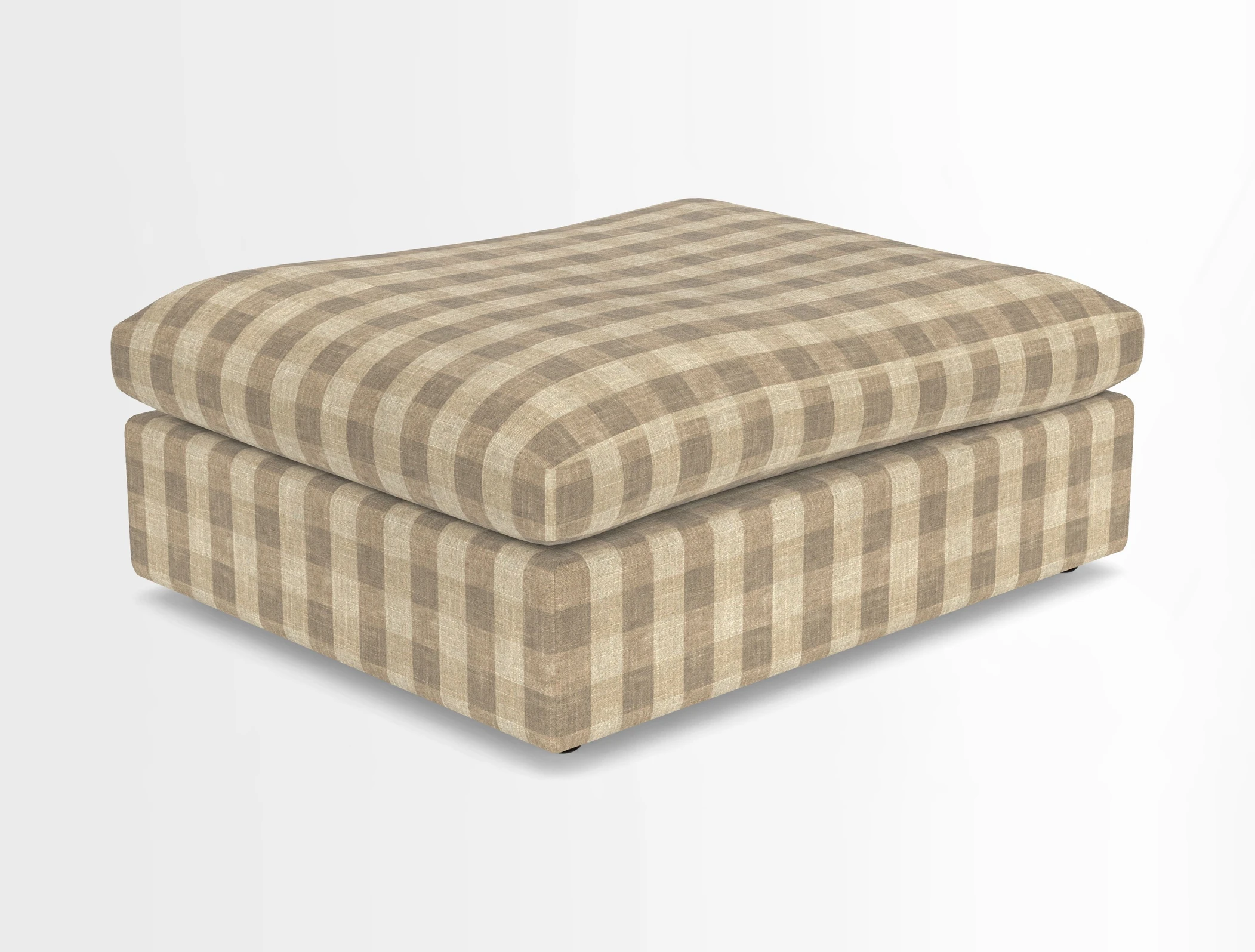 Big Softie Footstool in Two Tone Plain Biscuit
