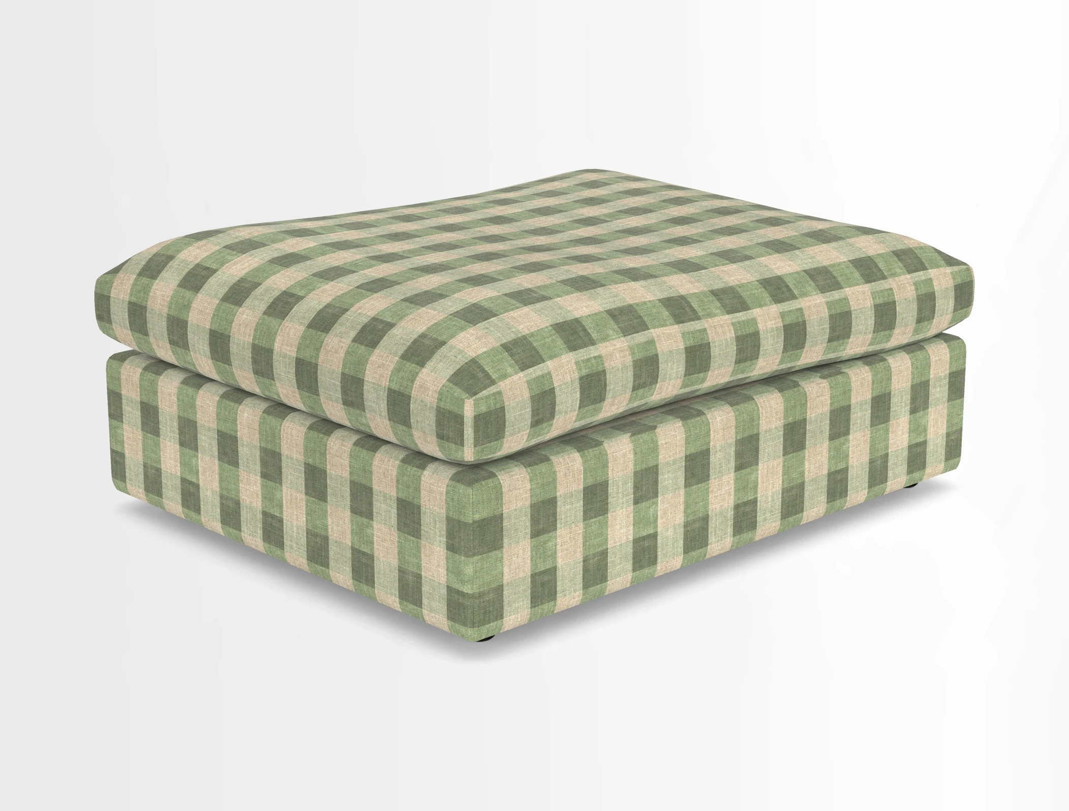 Big Softie Footstool in Two Tone Plain Biscuit
