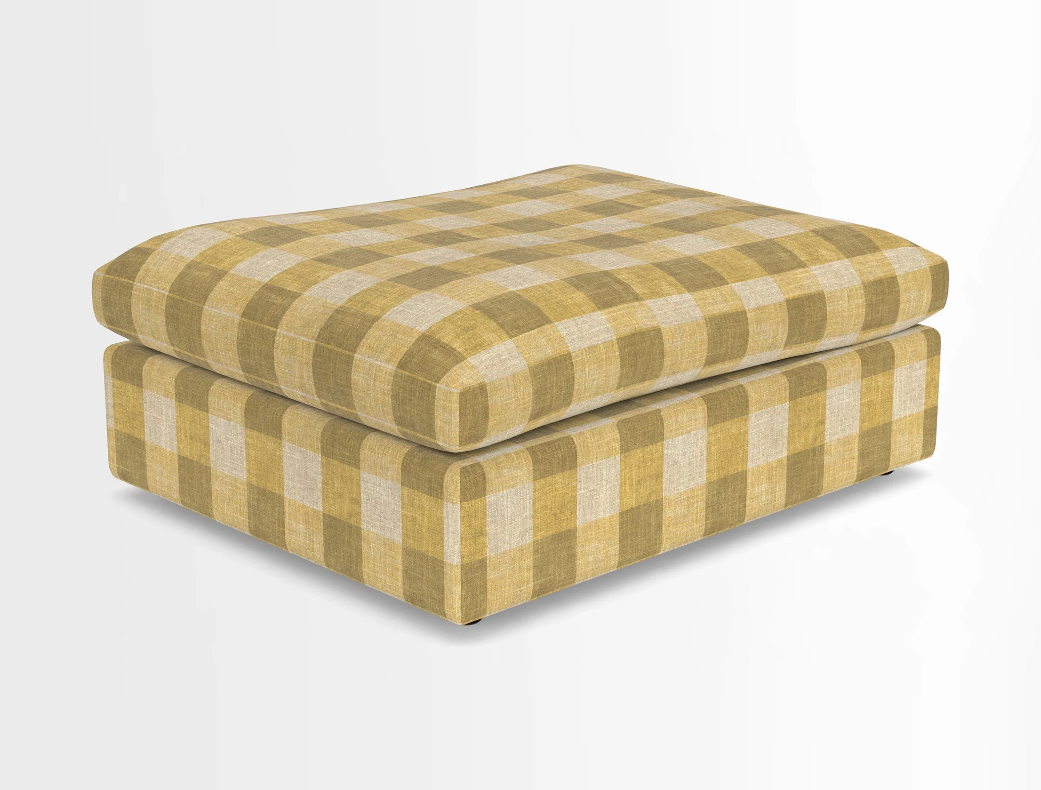 Big Softie Footstool in Two Tone Plain Biscuit