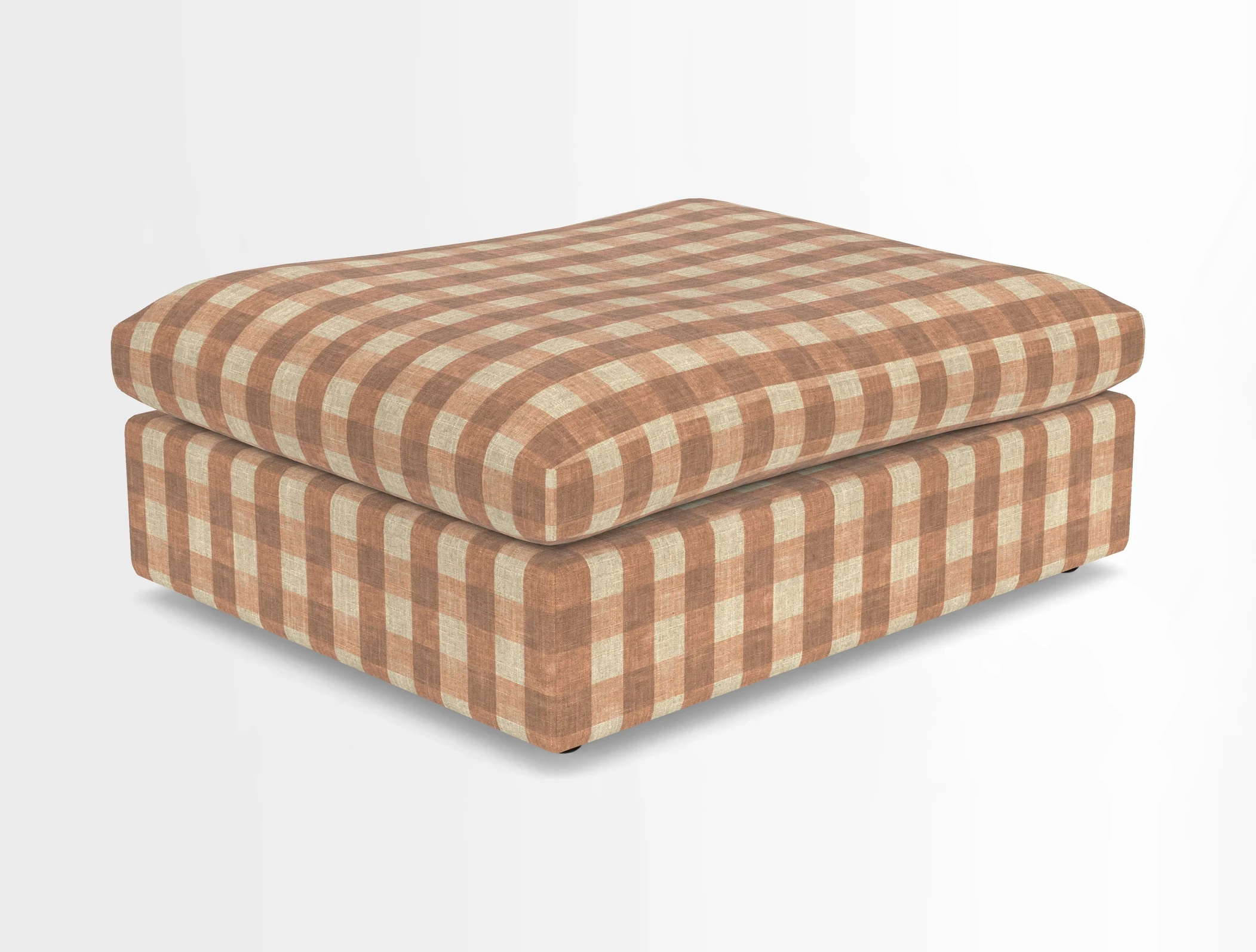 Big Softie Footstool in Two Tone Plain Biscuit
