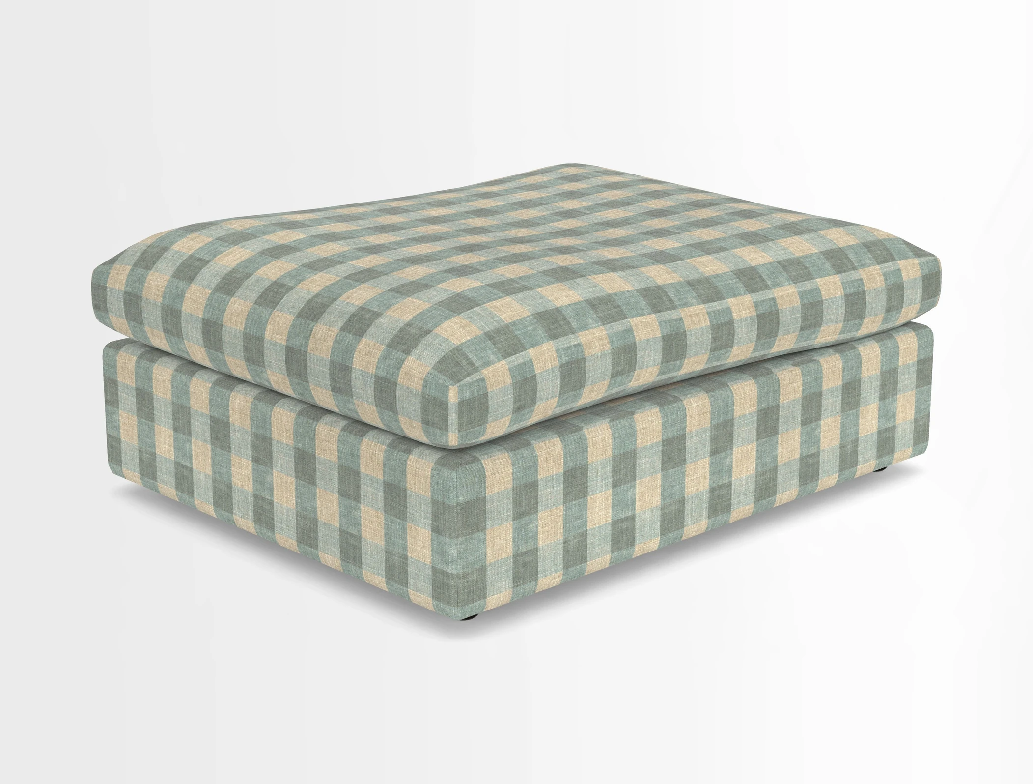 Big Softie Footstool in Two Tone Plain Biscuit