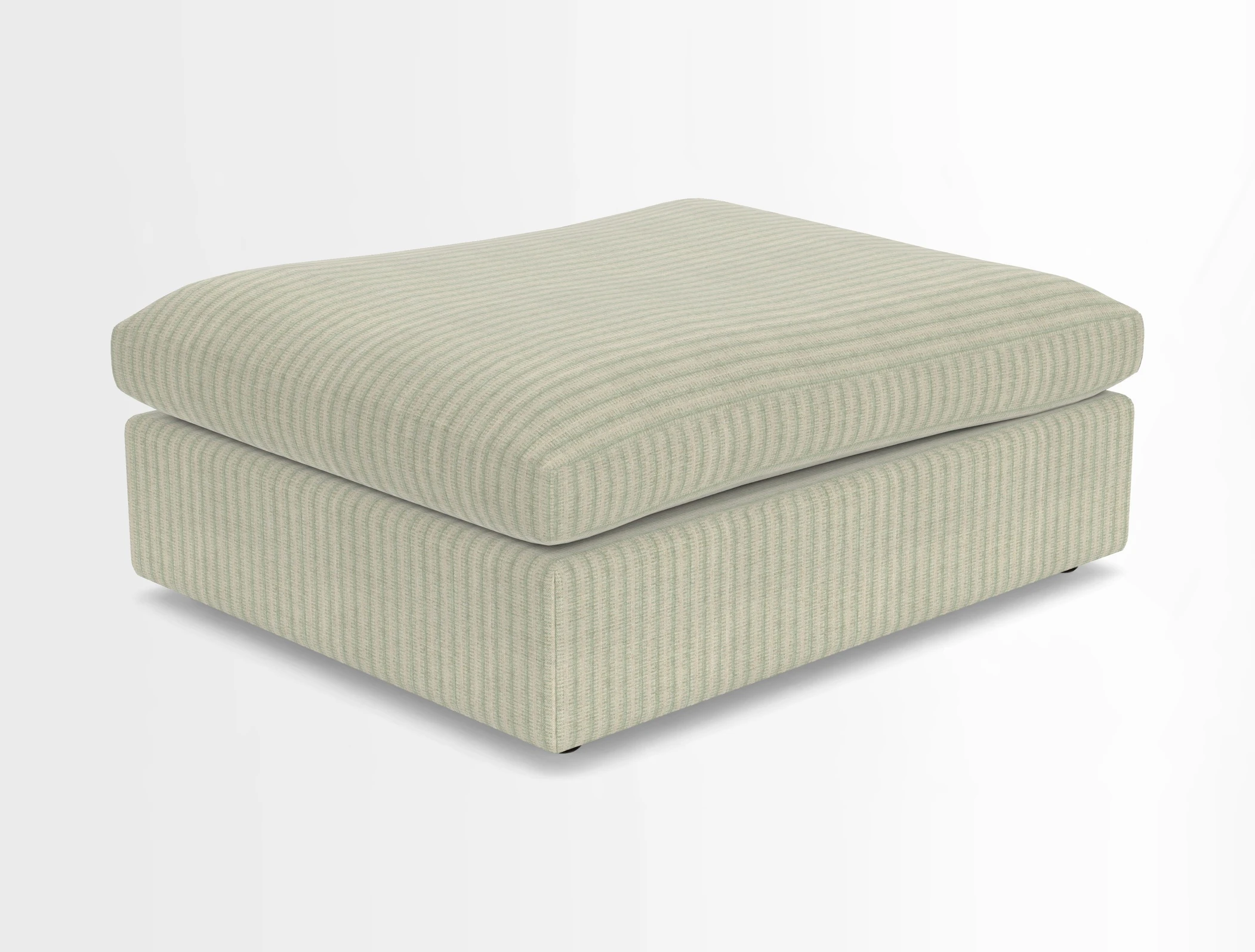 Big Softie Footstool in Two Tone Plain Biscuit