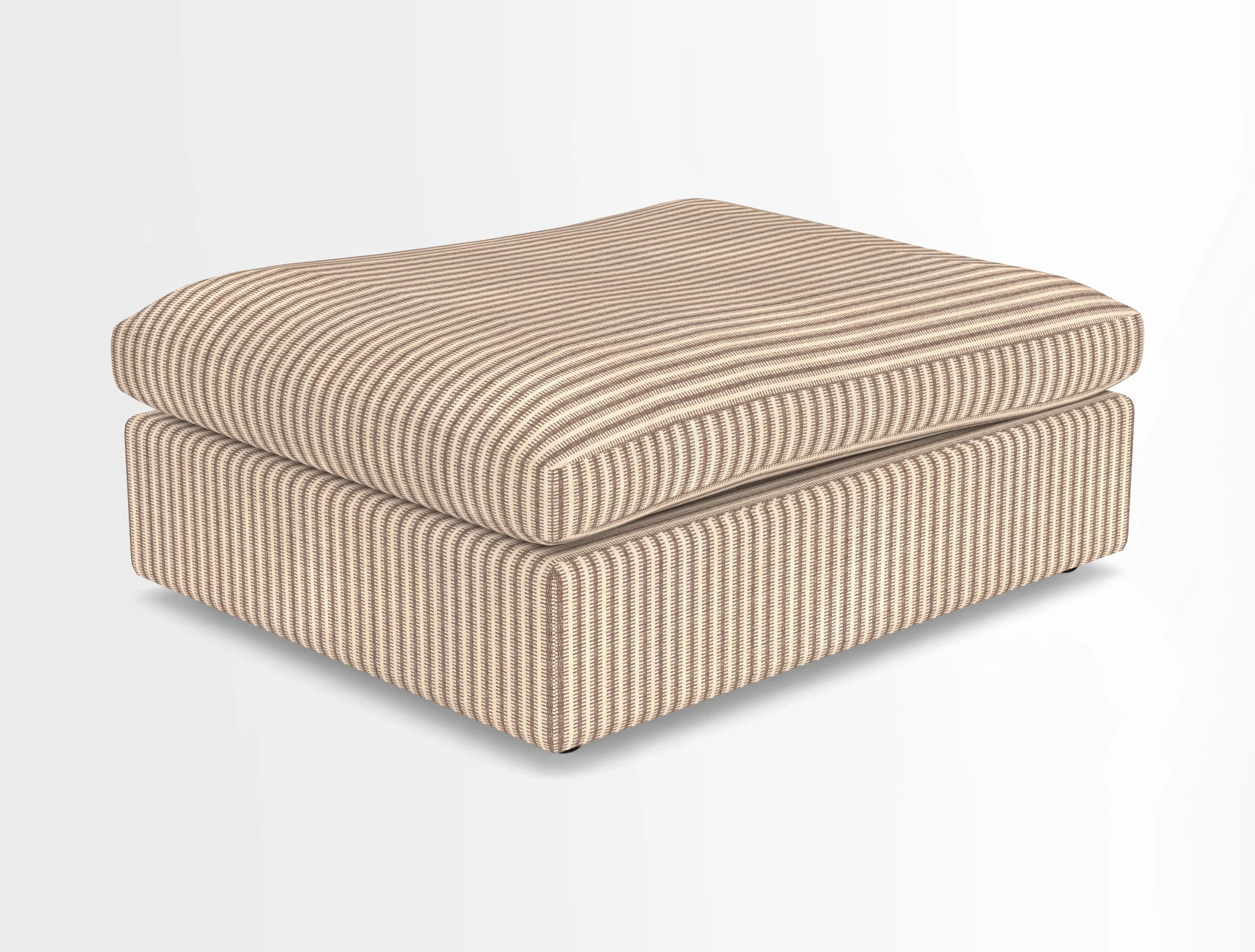 Big Softie Footstool in Two Tone Plain Biscuit