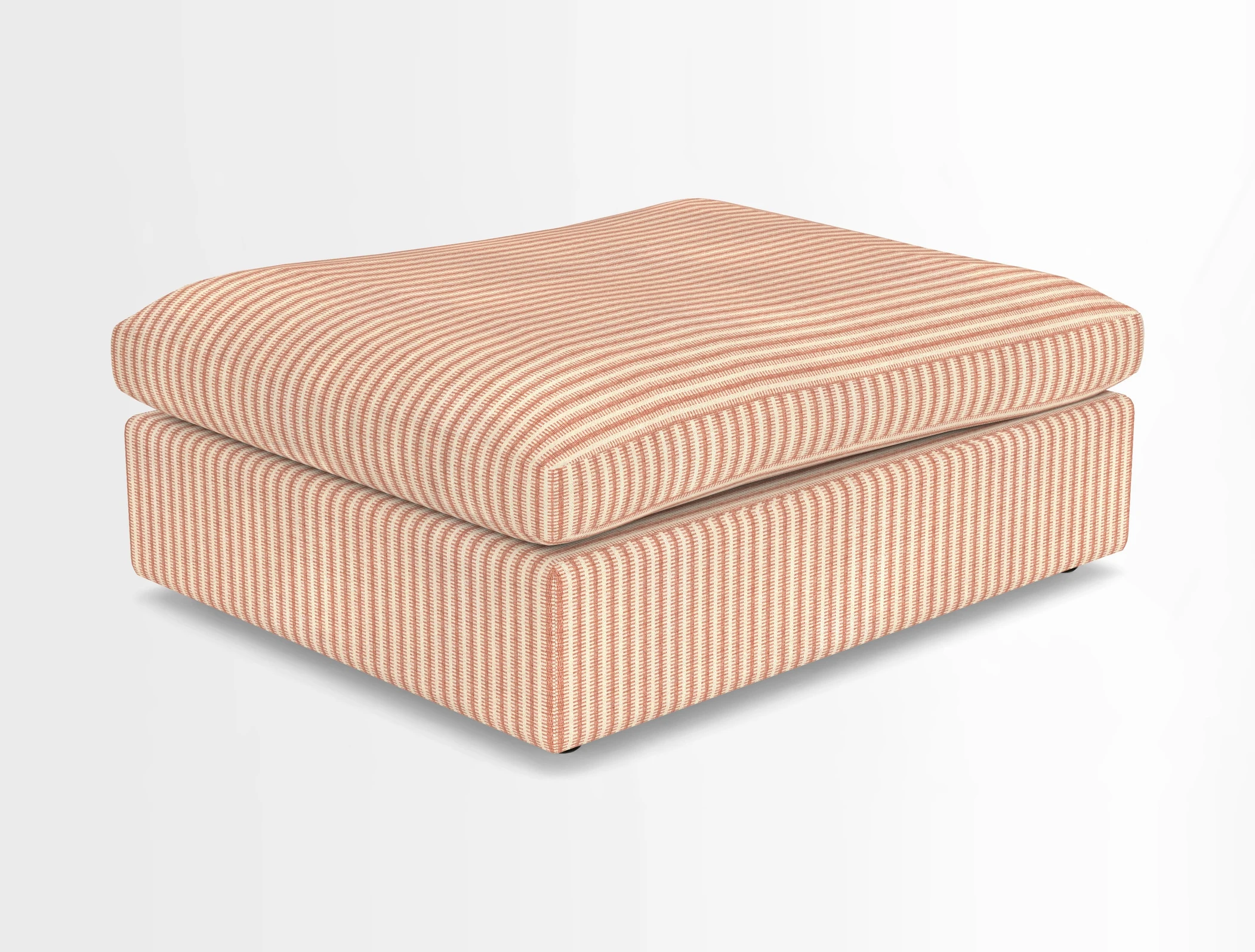 Big Softie Footstool in Two Tone Plain Biscuit