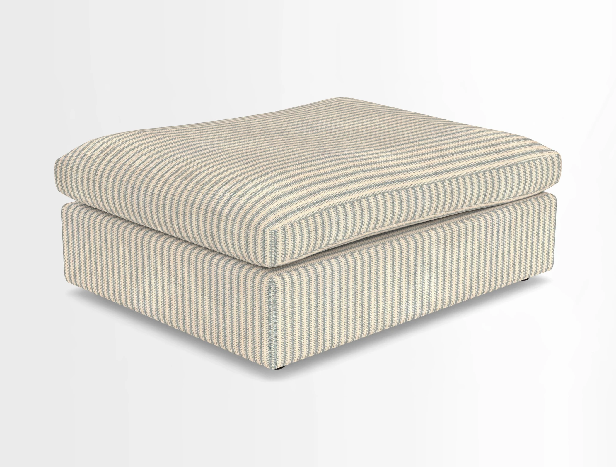 Big Softie Footstool in Two Tone Plain Biscuit