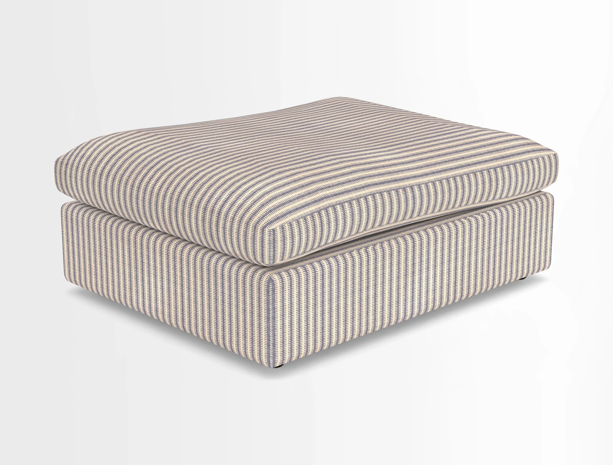 Big Softie Footstool in Two Tone Plain Biscuit