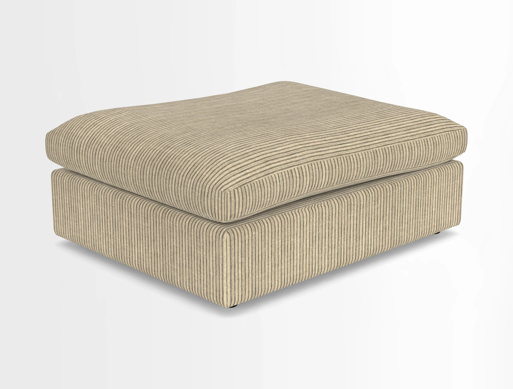 Big Softie Footstool in Two Tone Plain Biscuit