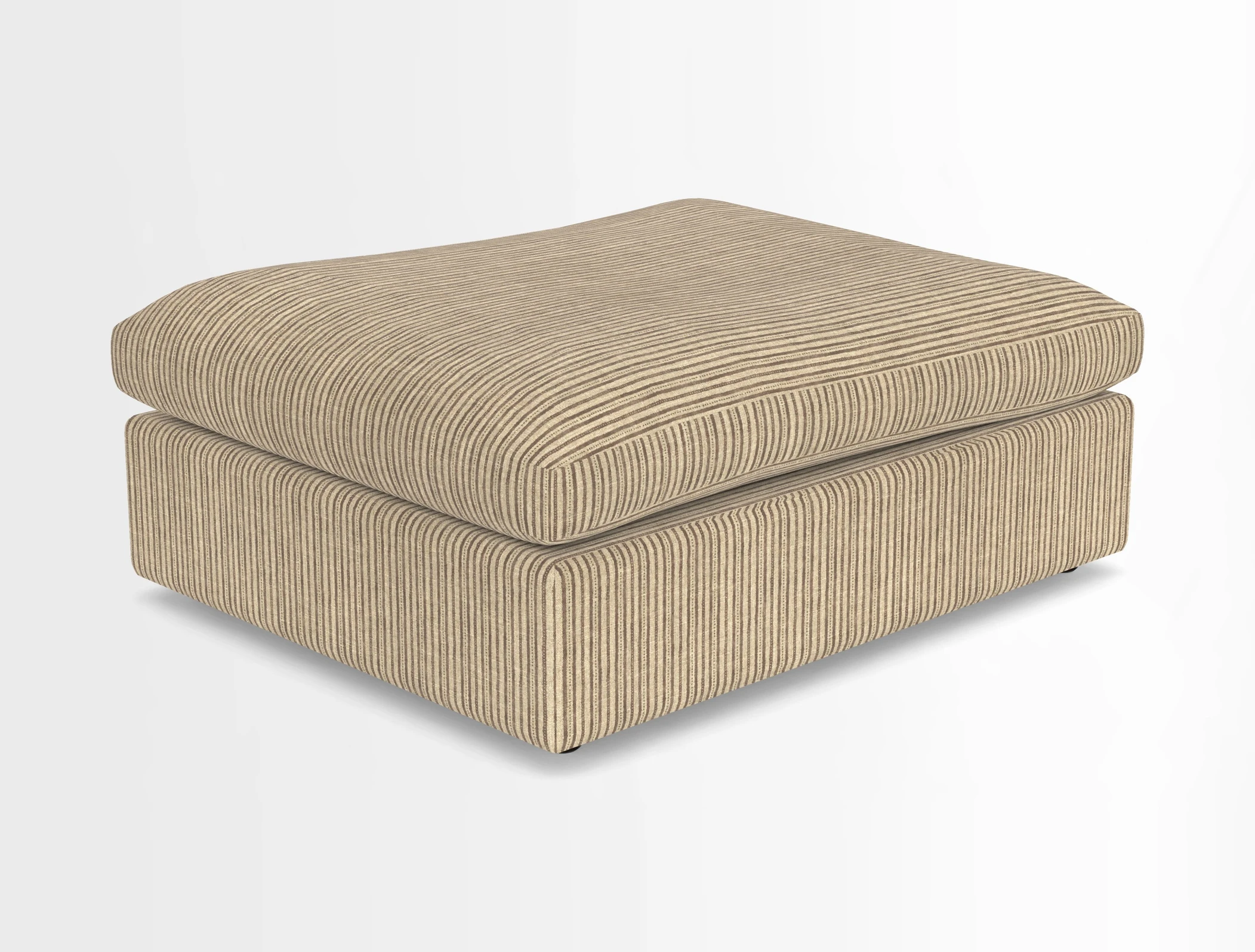 Big Softie Footstool in Two Tone Plain Biscuit