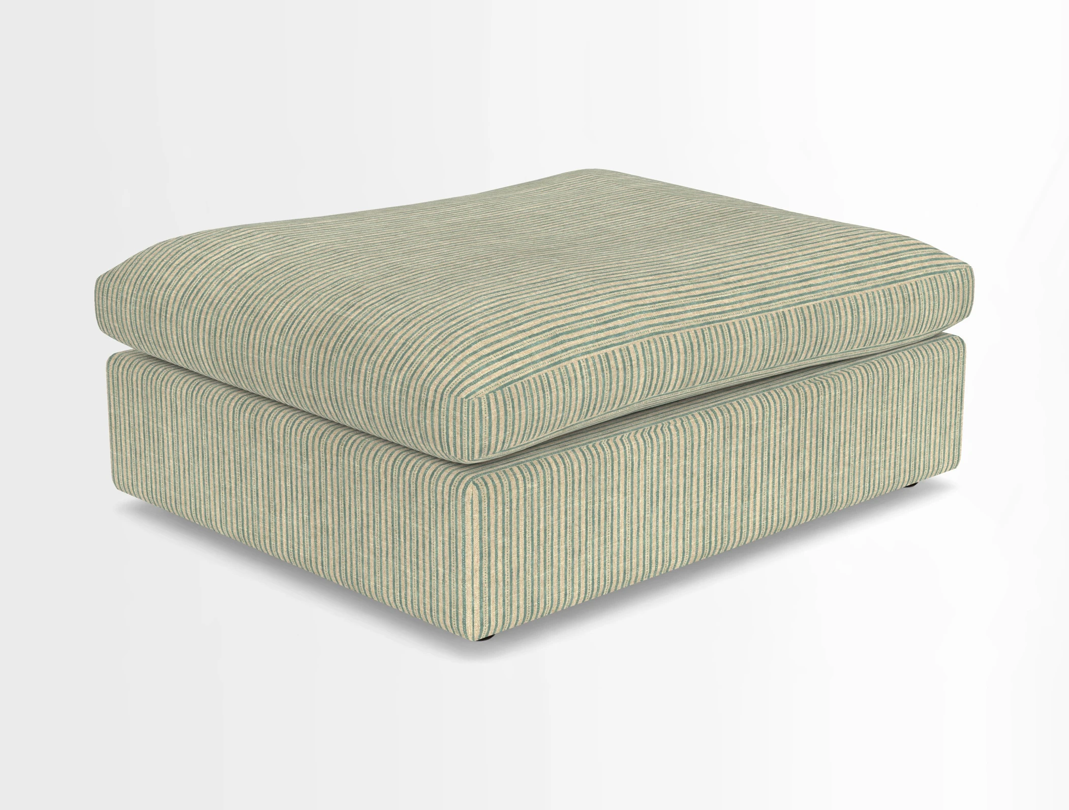 Big Softie Footstool in Two Tone Plain Biscuit
